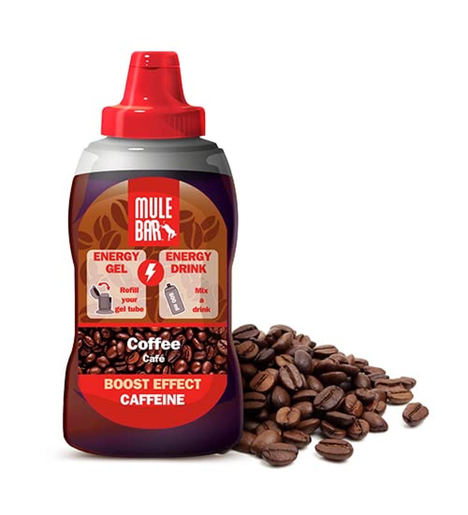 Eco-refill 12 Mulebar Coffee energy gels - 444g - Vegan - Buy Online on GoSupps.com