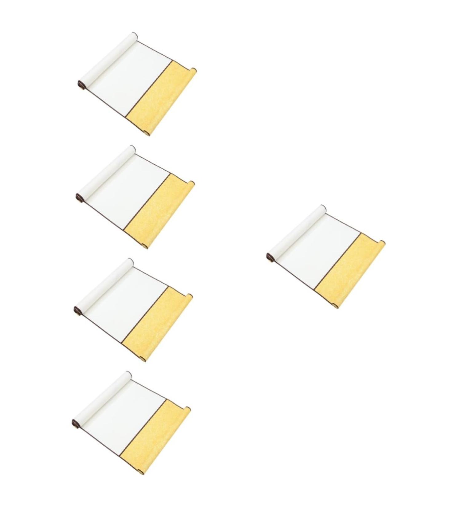 Lurrose 5pcs Rice Paper Hanging Shaft Blank Hanging Scroll Painting Paper Home Supplies Suite Household Picture 1x5pcs 75.00X32.00X0.10CMx5pcs - Buy Online on GoSupps.com