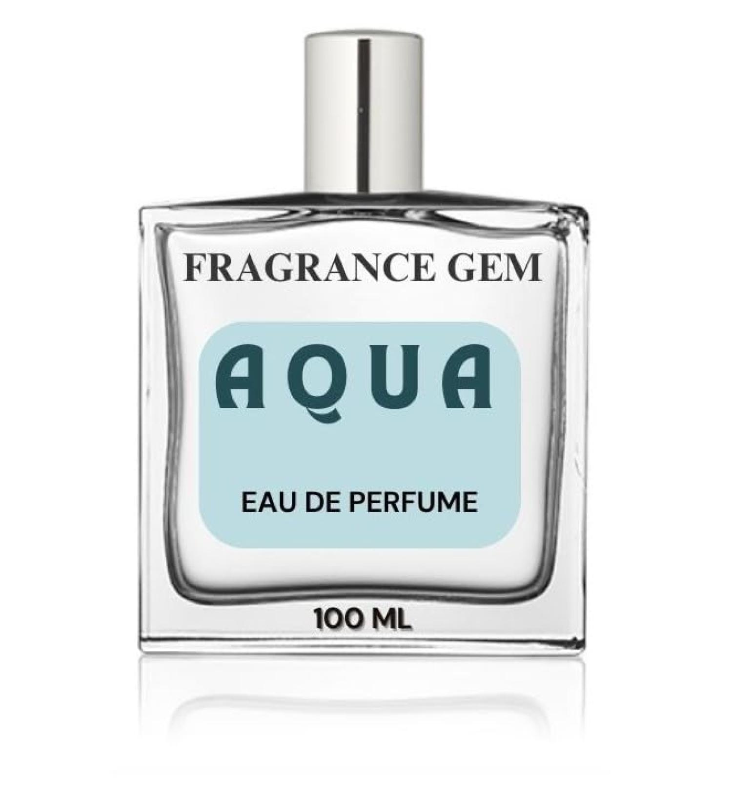 Fragrance Gem Aqua Perfume for Men | Eau De Parfum Spray |Fresh Spicy Fragrance Accords | 100 ml - Buy Online on GoSupps.com