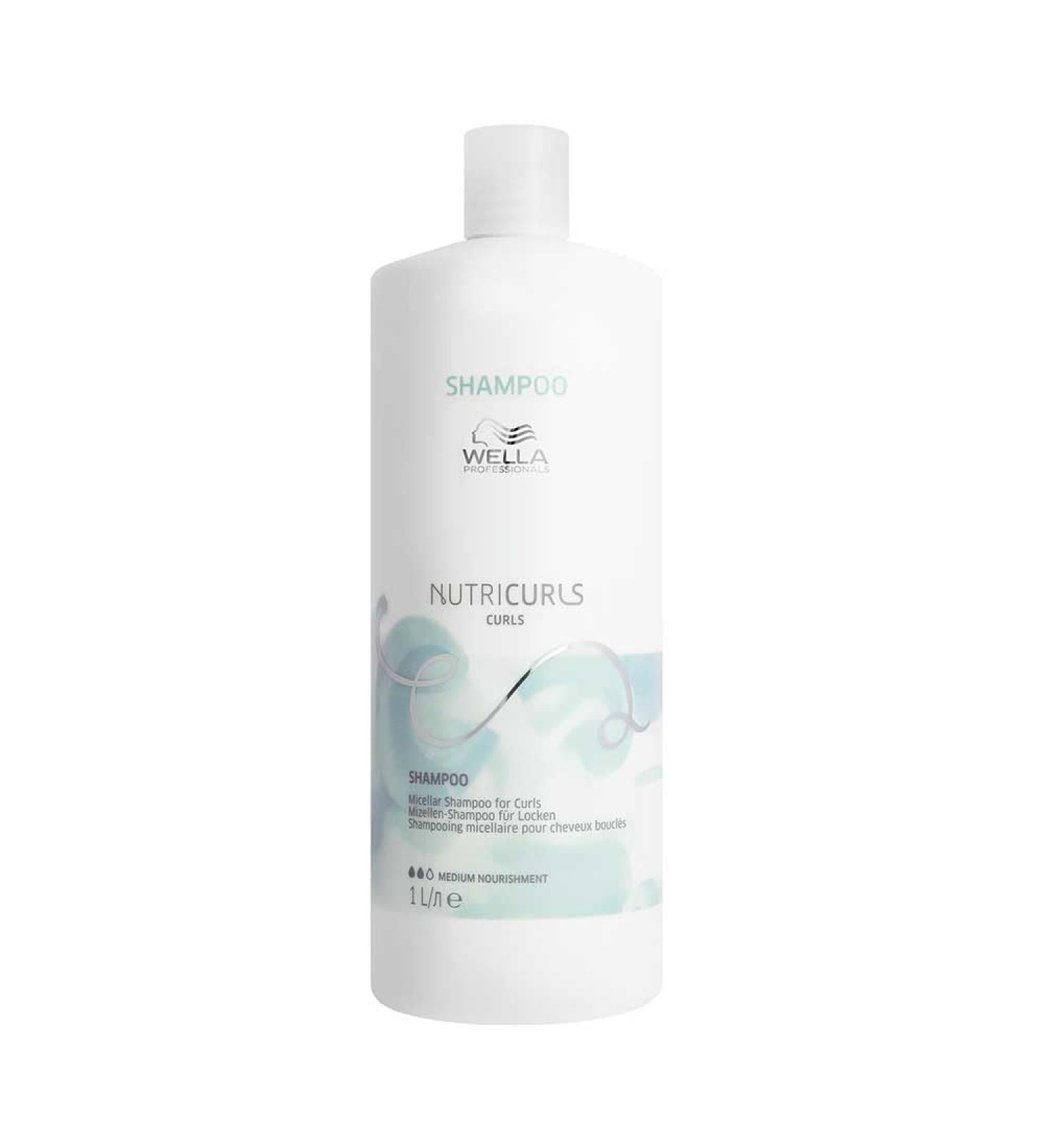 Wella Nutricurls Micellar Shampoo 1000ml - micellar shampoo for curls