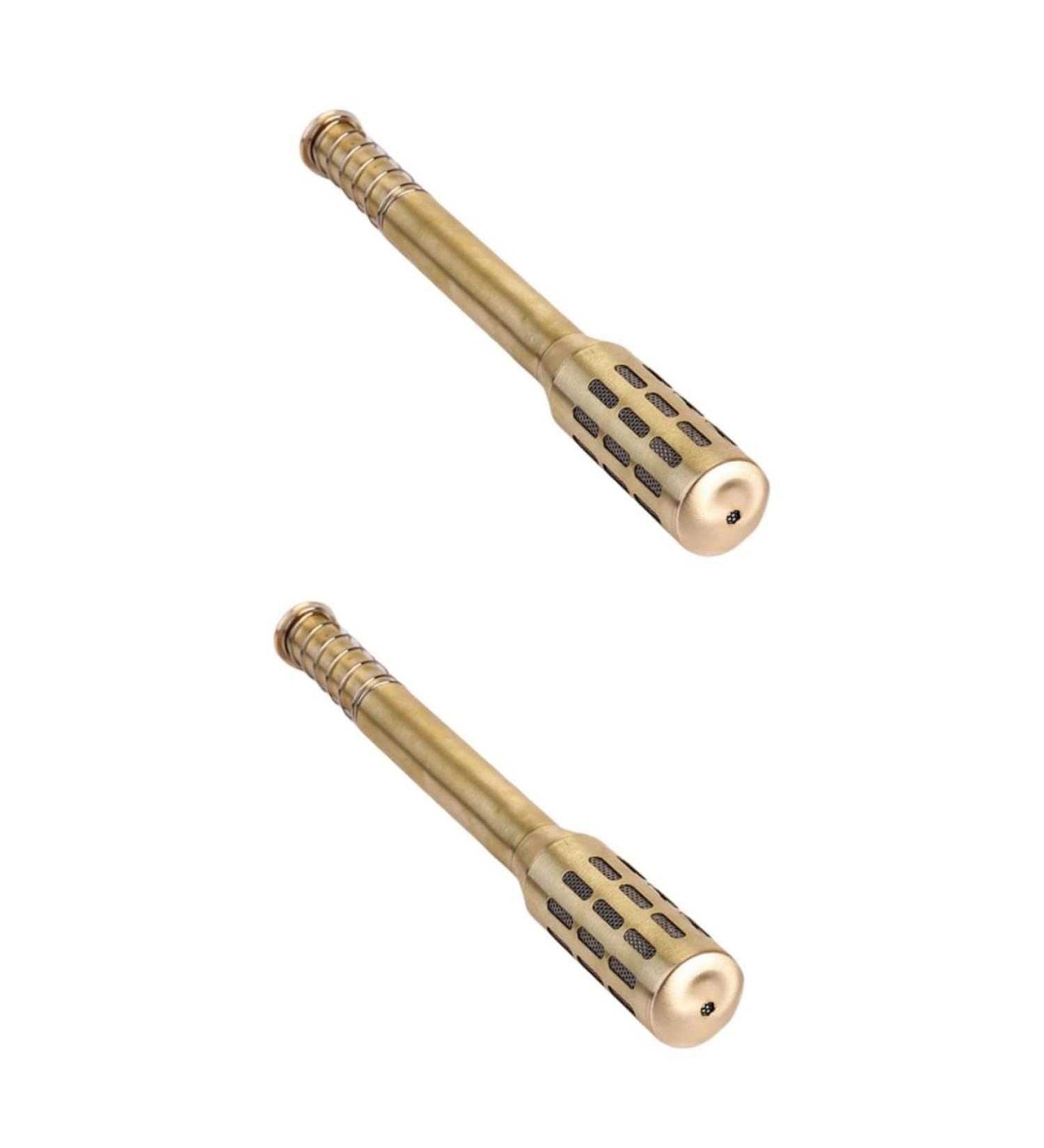 Minkissy Moxa Stick - 2 Gold Handheld Moxibustion Massage Devices for Body Relief | Thick Cut | Moxa Moxibustion Medium Rollers - 2pcs - Buy Online on GoSupps.com