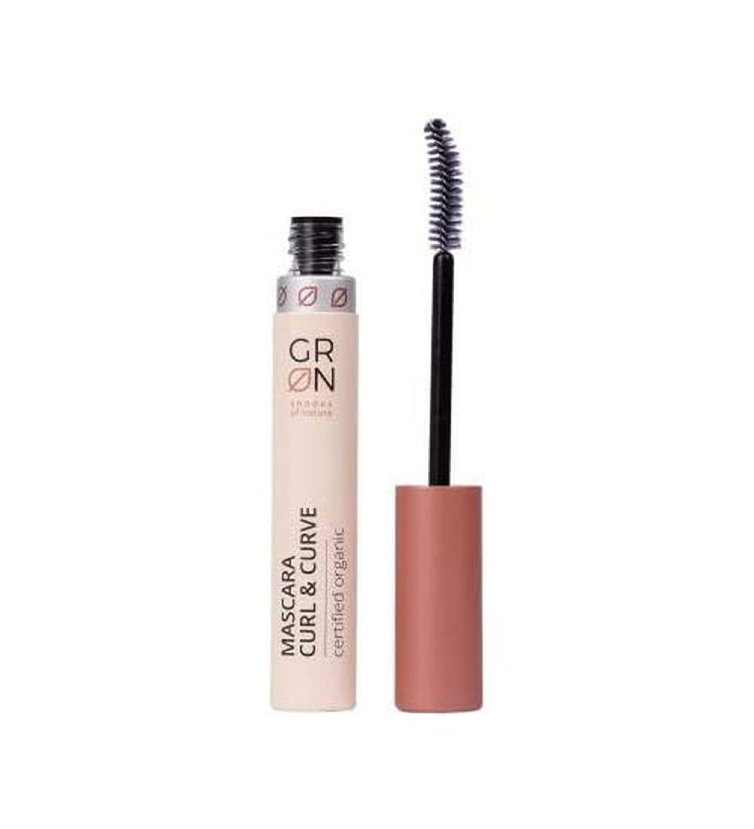 Mascara Cosm tique Bio GRN Green Curl et Courbe Basalte Noir - Cils Balan oires et S par s - Look Profond - V g talien - 9 Ml