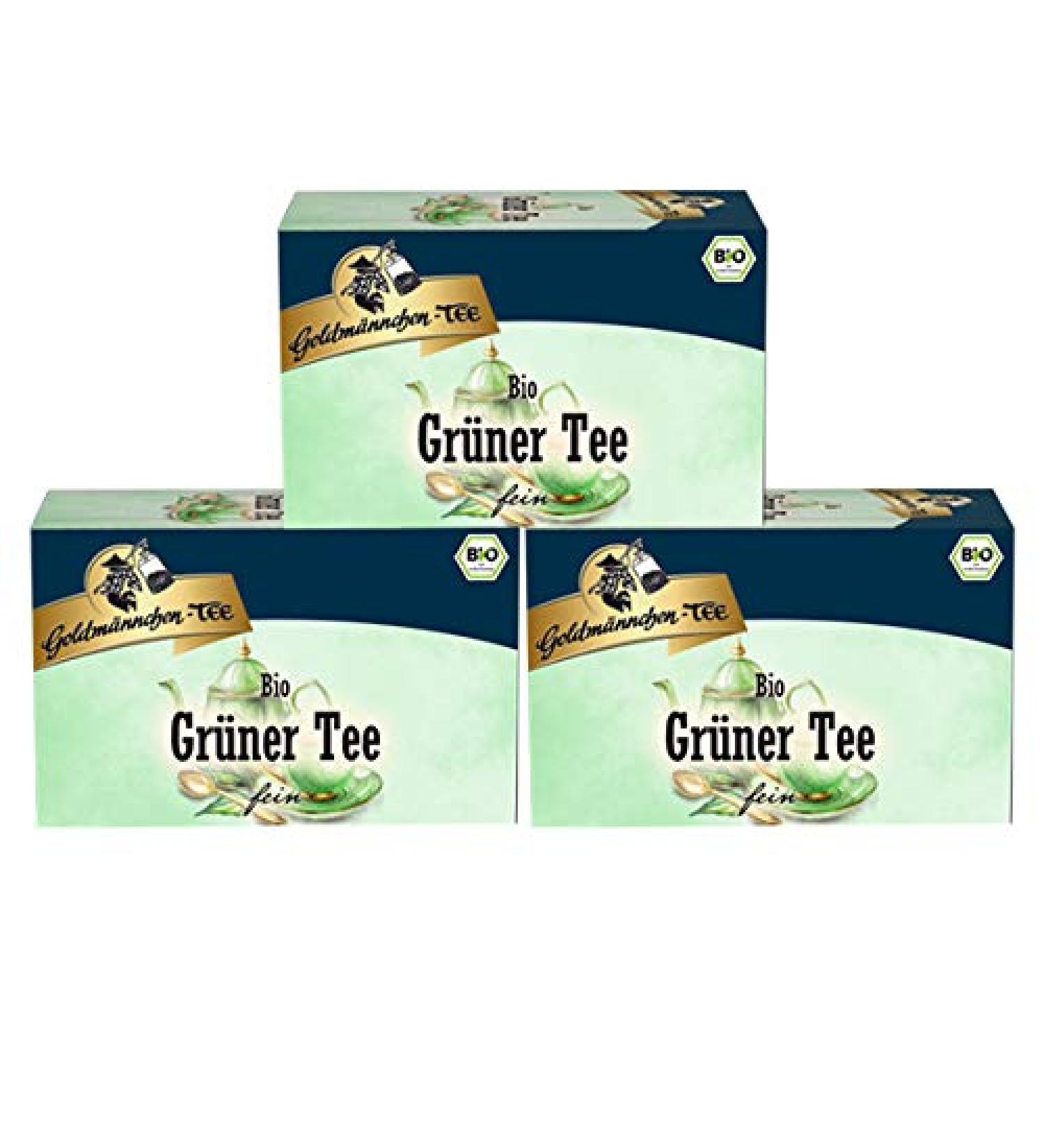GoldmnnchenTEE Goldm nnchenTee Organic green tea pack of 20 3 pieces