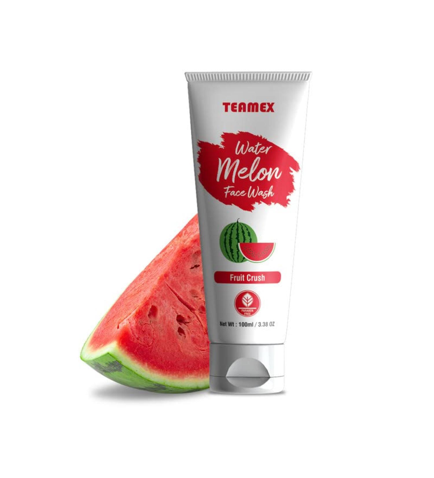 Watermelon Fruit Crush Super Glow Face Wash - 100 ml | Refreshing Brightening Cleanser for All Skin Types - Shop Internationally - Buy Online on GoSupps.com