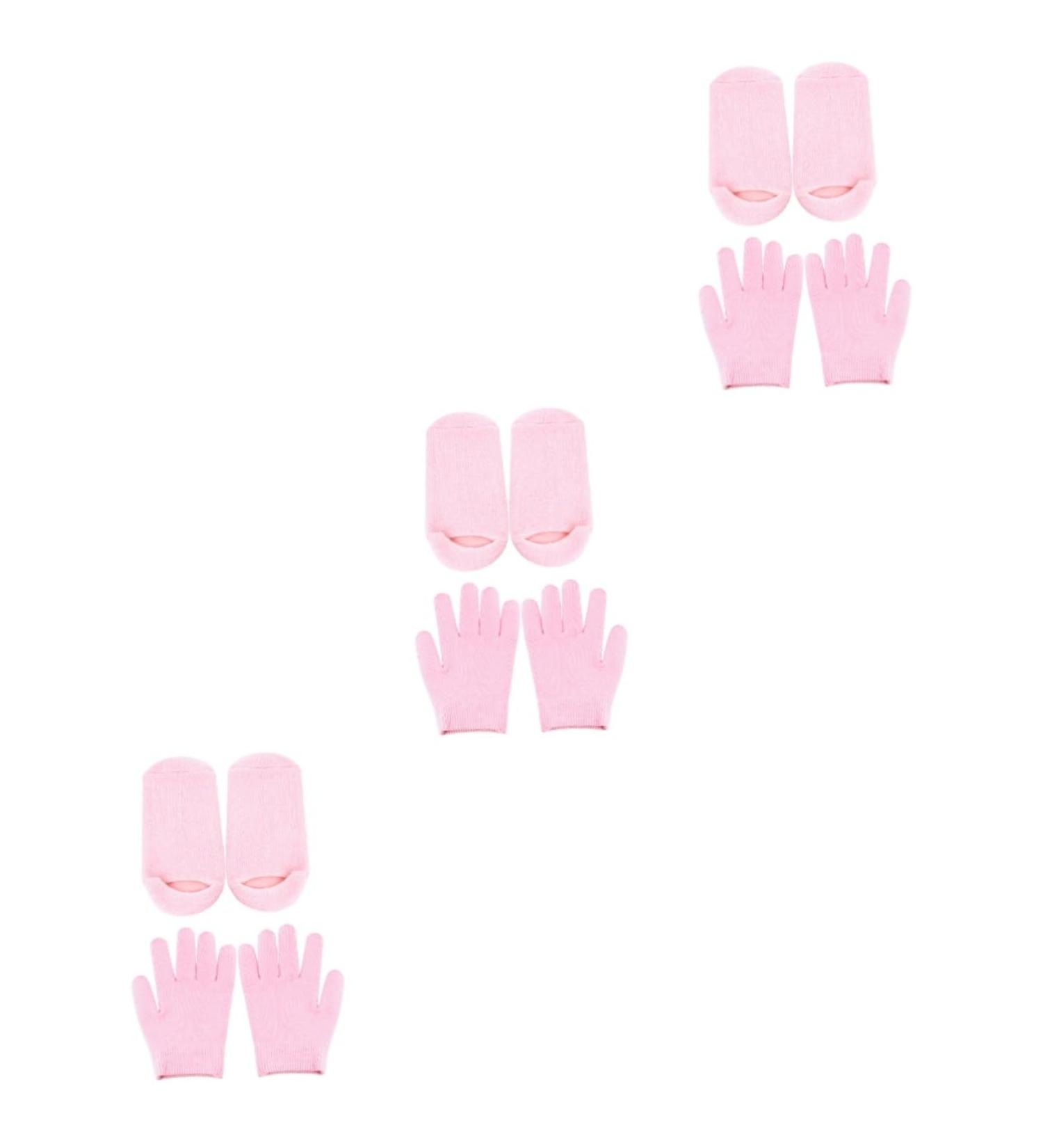 minkissy 6 Pairs hand mask glove overnight gloves for dry hands Mositurizing Mitten Beauty Cotton Gloves mittens kids cotton gloves for moisturizing socks gel socks feet Facial mask Miss - Buy Online on GoSupps.com