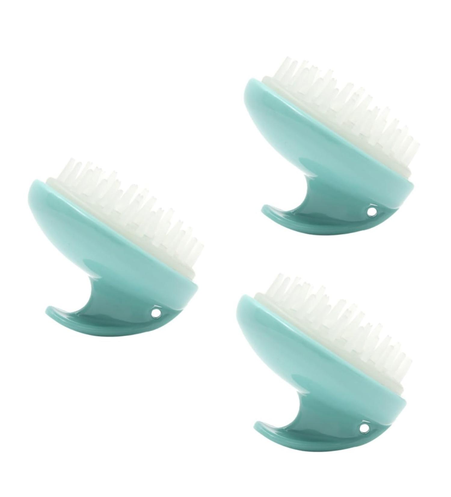 Fomiyes 3 Pcs Silicone Hair Scalp Massage Brush - Invigorating Shower Comb for Deep Cleansing & Relaxation - Buy Online on GoSupps.com