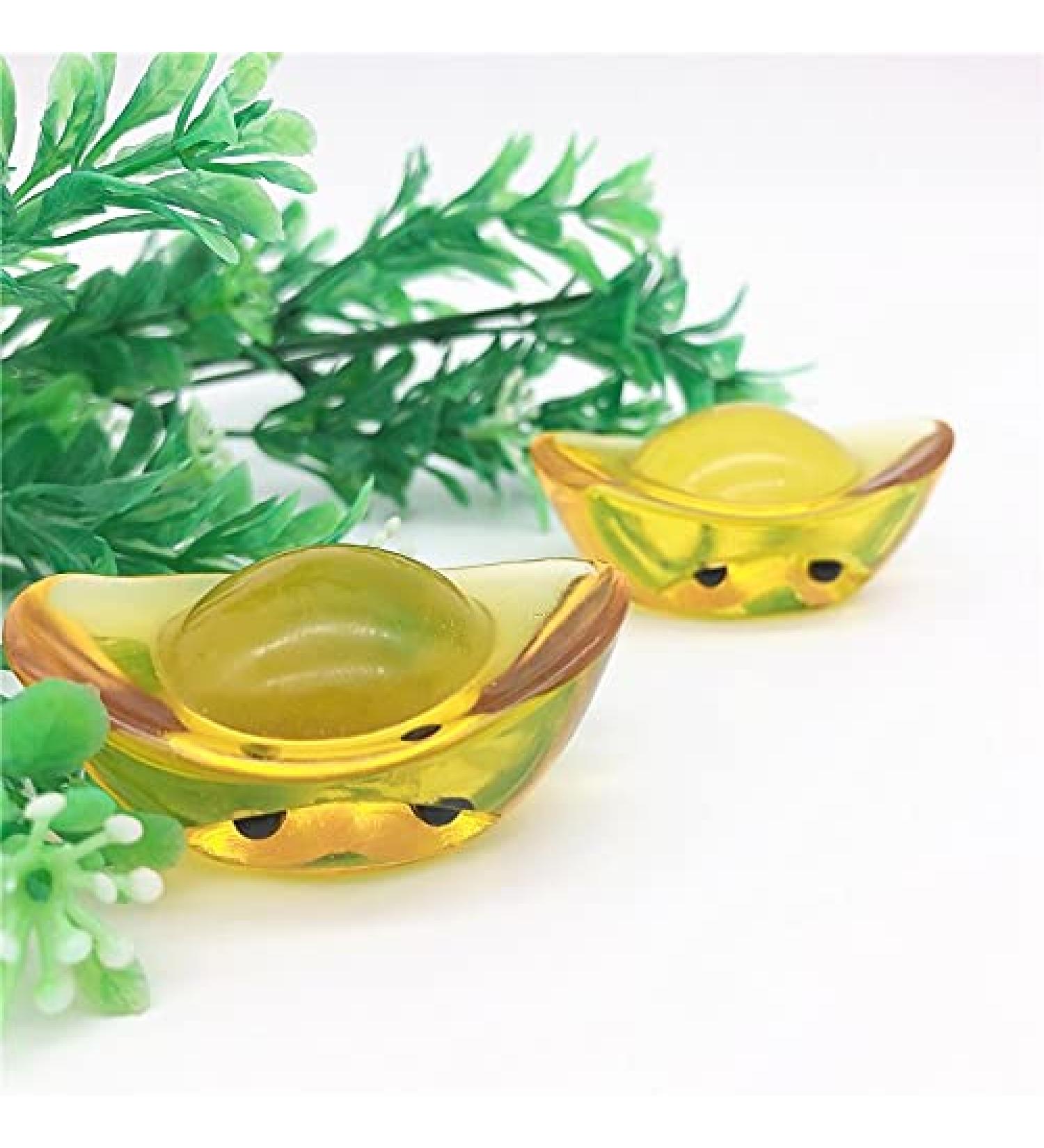 Natural Crystal Rough 1pc Cute Yellow Glass Glazed Carved Hedgehog Stone Gemstone Home Decorative Stones and Crystals - Buy Online on GoSupps.com