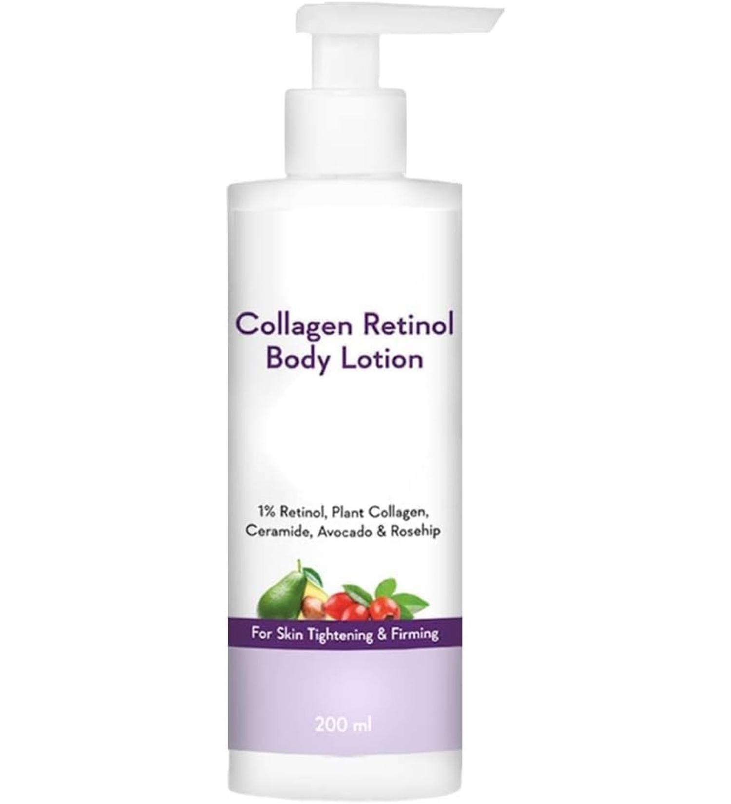 NP Collagen 1% Retinol Body Lotion - for Skin Tightening & Firming - with Niacinamide Ceramide Rosehip & Avocado - for Men & Women - 200 Ml - Buy Online on GoSupps.com