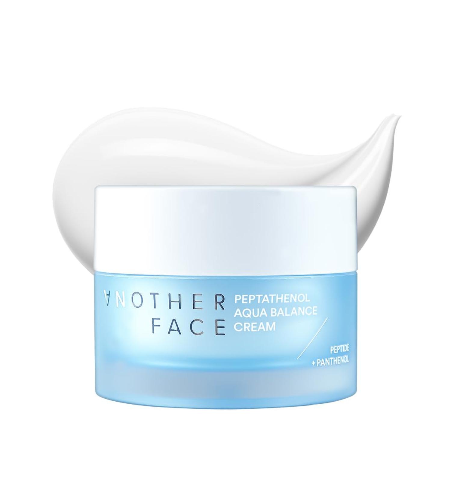 ANOTHERFACE PEPTATHENOL Aqua Balance Cream 1.69 Fl Oz Peptide Moisturizer for Firm Skin Ceramide Repairing Barrier for Anit-Aging Hyaluronic Hydrating for Dry Skin Vegan Korean Skin Care - Buy Online on GoSupps.com