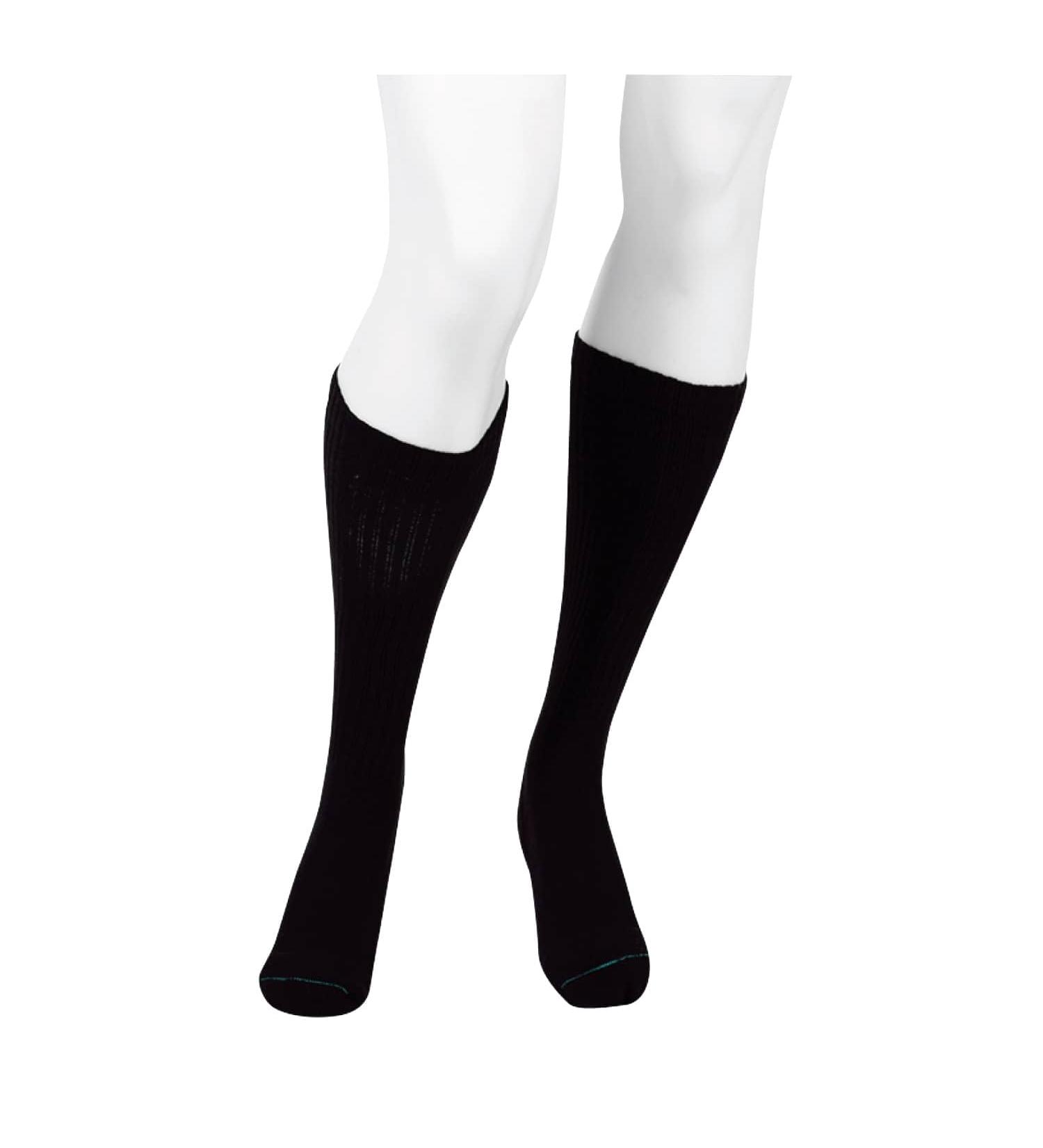 Juzo Power Comfort Knee High Closed Toe Compression Socks - 20-30 mmHg - Black - Large | Buy Internationally - Buy Online on GoSupps.com