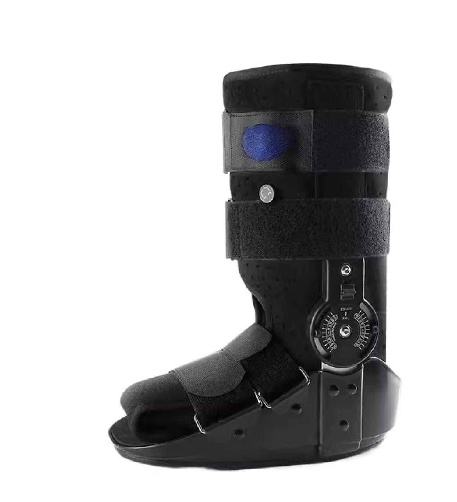 Ankle Joint Fixation Brace with Rehabilitation Device & Plaster Support - Postoperative Sprain & Fracture Recovery Boot - Large Black - Buy Online on GoSupps.com