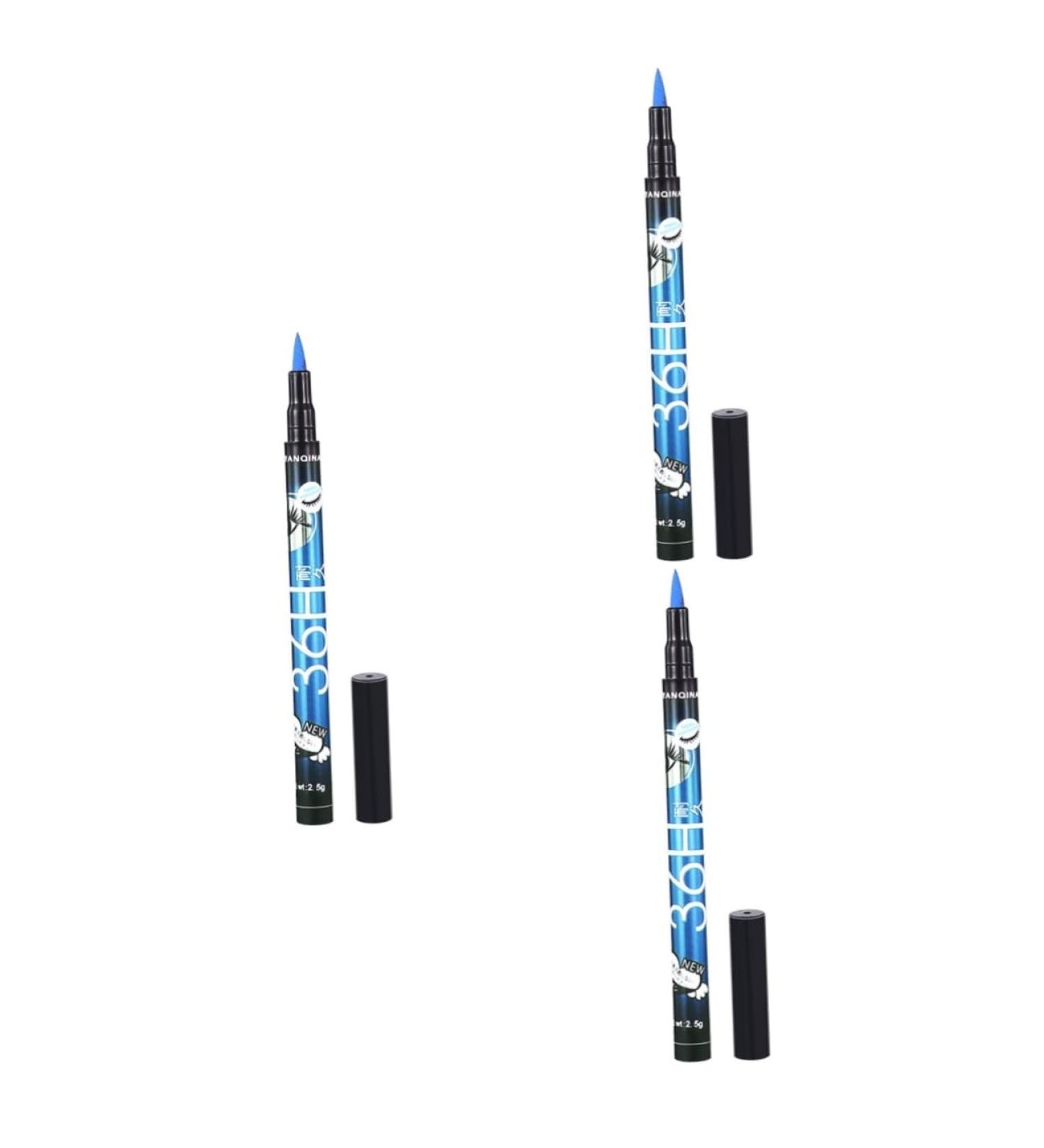 FOMIYES 3pcs Black Waterproof Eyeliner Liquid Eyeliner Colorful Eyeliner Water Proof Waterproof Pen 1 count (Pack of 1) As Shownx3pcs - Buy Online on GoSupps.com
