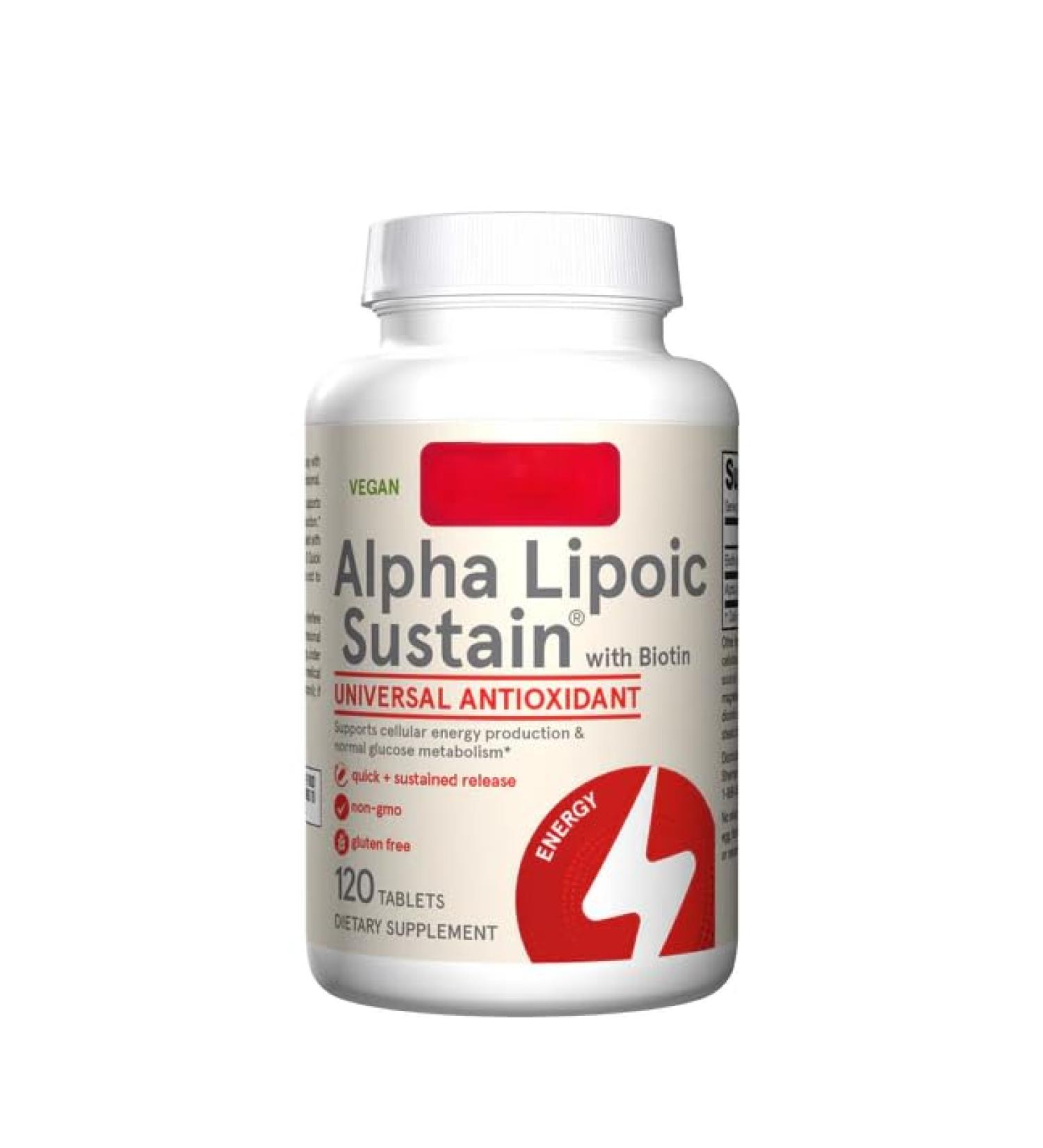 Nordic Omegas Alfalipoic Sustain 120 tablets - Buy Online on GoSupps.com
