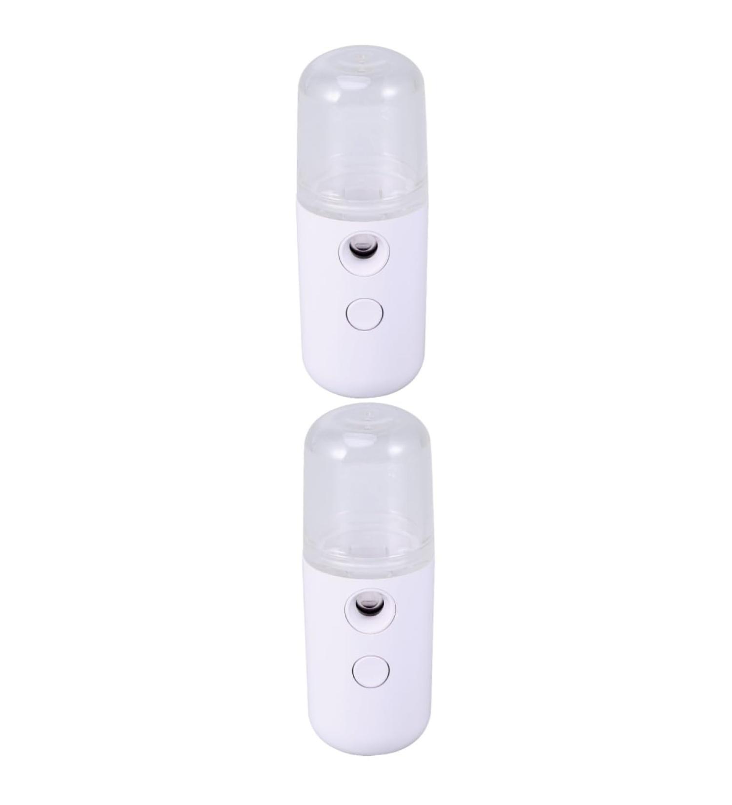 Baluue 2pcs Skin Care Mini Humidifier Humidifer Portable Humidifier Cooler Portable Steamer White - Buy Online on GoSupps.com