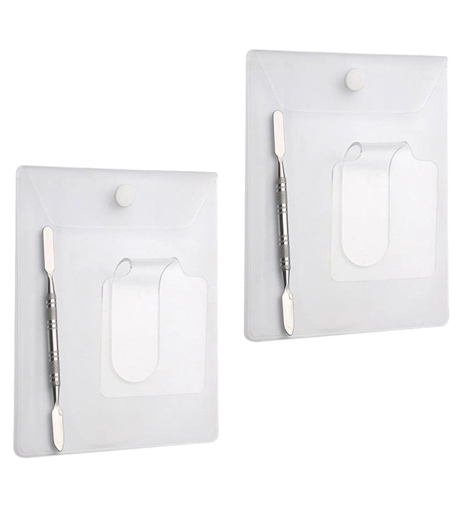 Lurrose 2-Set Acrylic Makeup Mixing Palette - Professional Portable Art Tray for Makeup Foundation Nail Art & More - Durable Stainless Steel Design - Buy Online on GoSupps.com