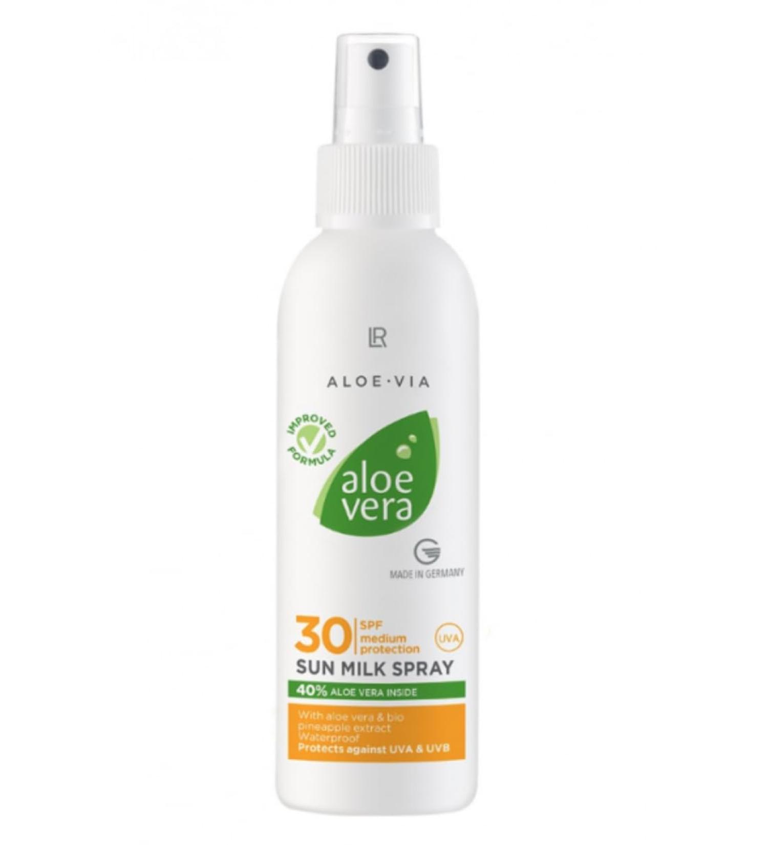 LR Health&Beauty Aloe Via Aloe Vera 30SPF Sun Hight Protection Milk Spray Face body 150 ml./5 fl.oz.