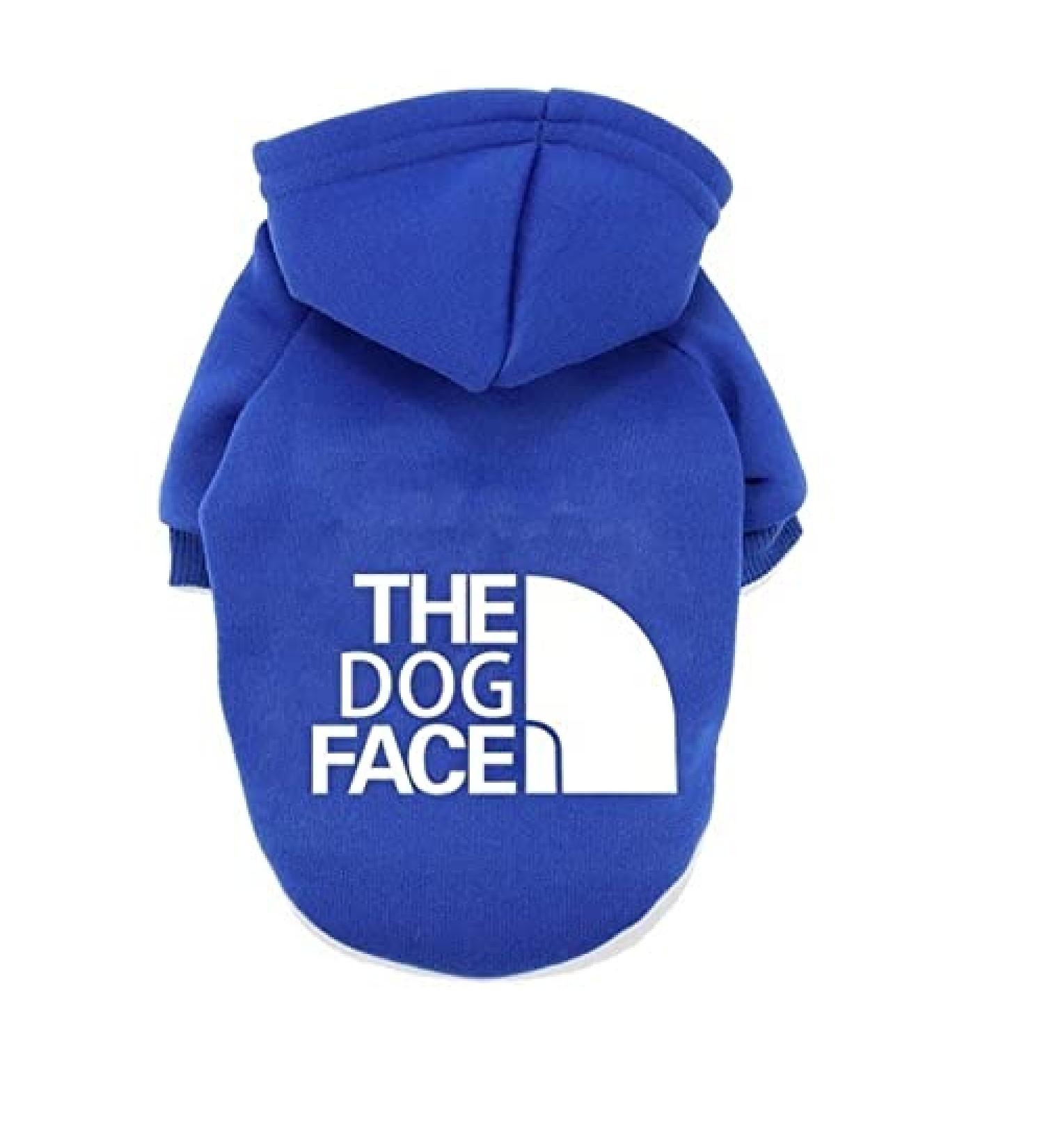Soft & Breathable Blue Dog Hoodie for Small Dogs - Comfortable Fashion Sweatshirt for Small, Medium, and Large Breeds - Buy Online on GoSupps.com