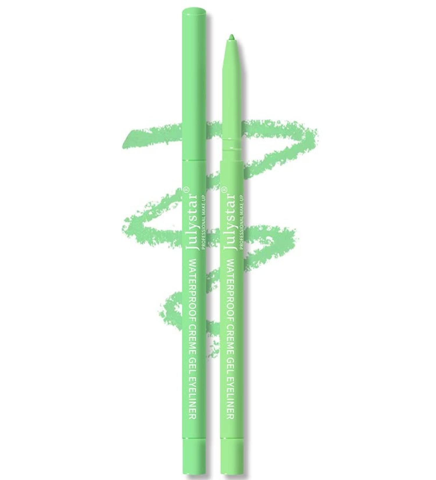 INTEROOKIE Colorful UV Fluorescent Gel Eyeliner Pen Waterproof Oil-Resistant Non-Staining Beauty Makeup with Pearlescent Eyeliner Pen (J97) - Buy Online on GoSupps.com