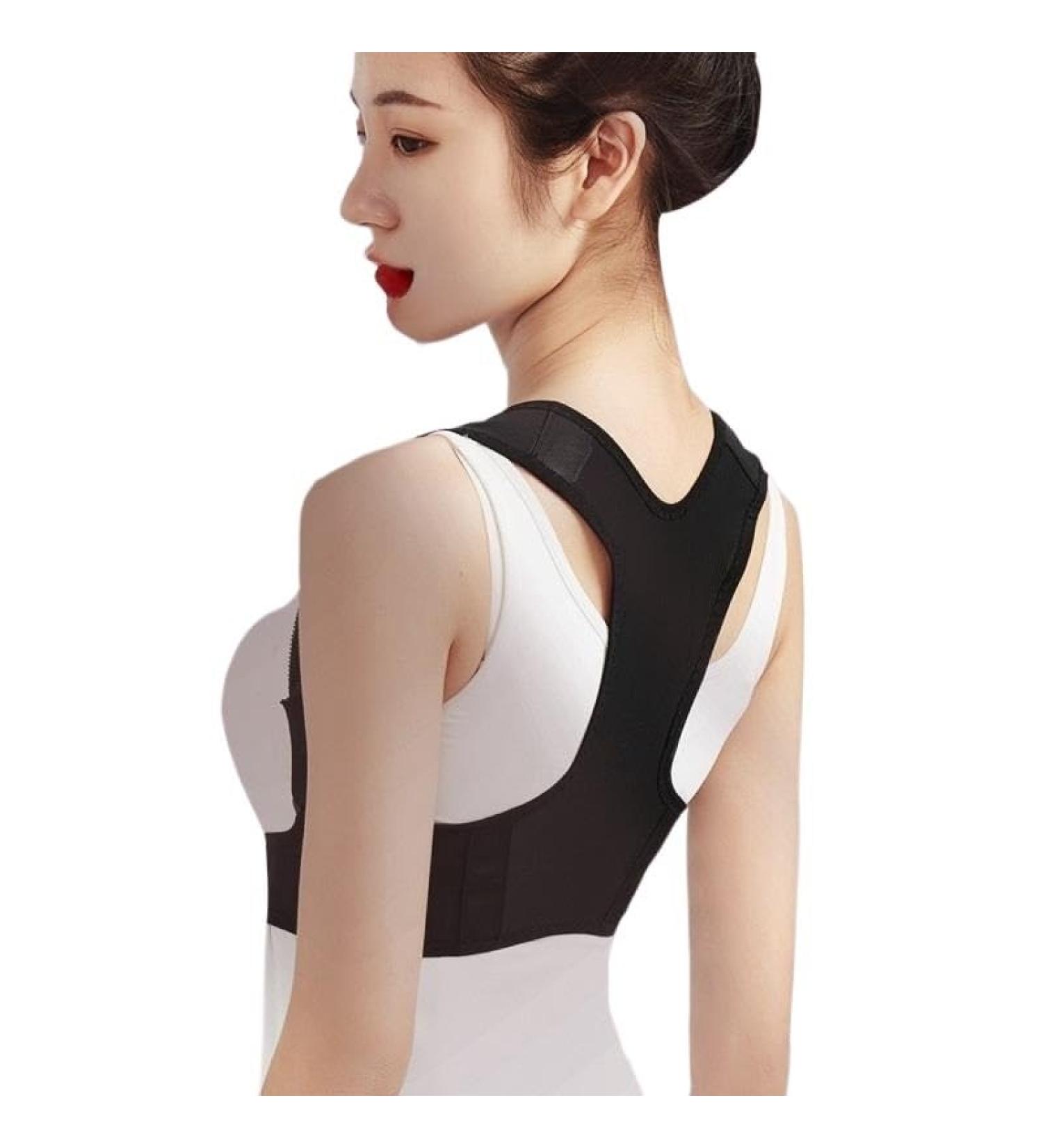 Lewey Invisible Posture Corrector for Women Back Straightening Belt Hunchback Prevention Body Shape Correction Device (Color : Black Size : M (height 160-170cm)) M (height 160-170cm) Black - Buy Online on GoSupps.com