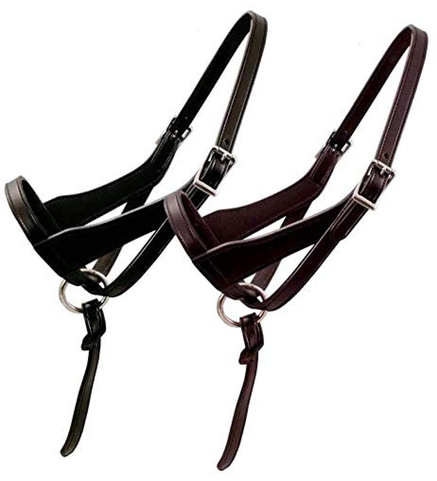 Derby Originals Paris Tack Double Layered Leather Grow with Me Adjustable Horse Foal Halter - Havana Brown - Buy Online on GoSupps.com