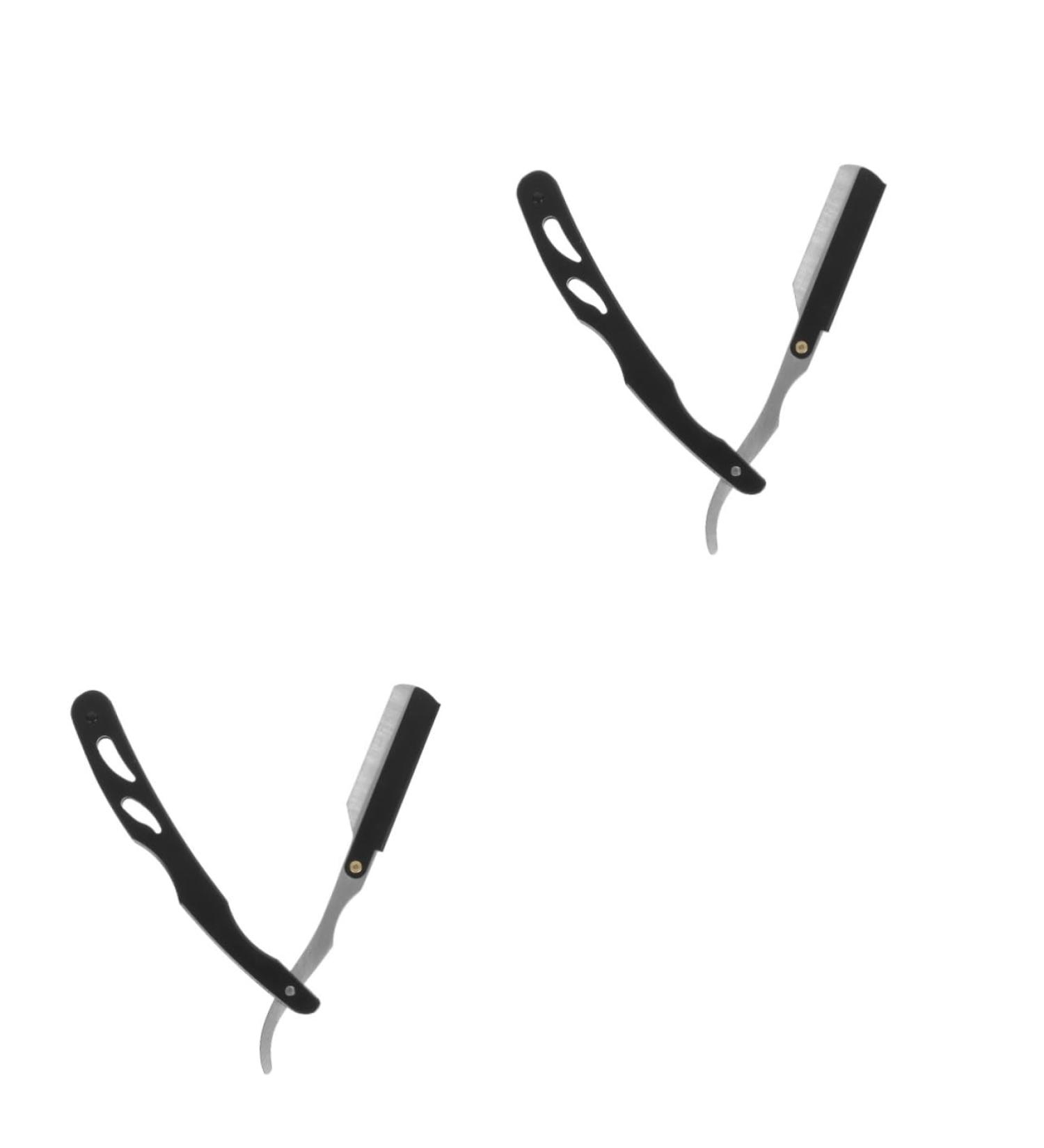 Beaupretty 2 Pcs Manual Beard Shaver - Vintage Beard Cutter & Eyebrow Shaping Tool for Men - Ideal for Grooming & Hair Salon Use - Buy Online on GoSupps.com