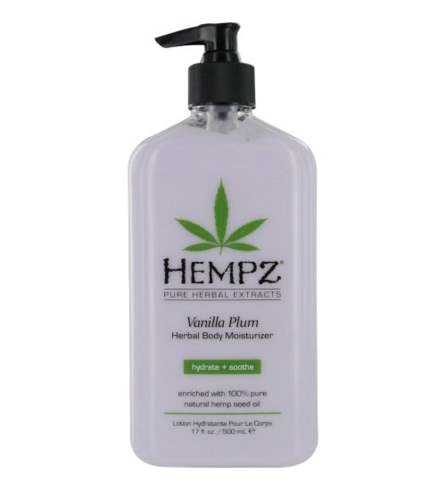 Hempz Herbal Body Moisturizer Light Purple Vanilla Plum 17 Fluid Ounce