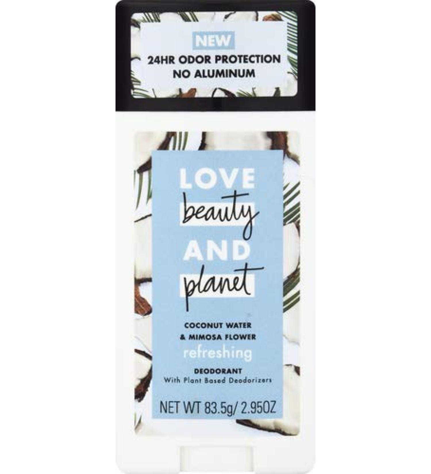Love Beauty and Planet Refreshing Deodorant Coconut Water & Mimosa Flower 2.95 oz (83.5 g) - Buy Online on GoSupps.com