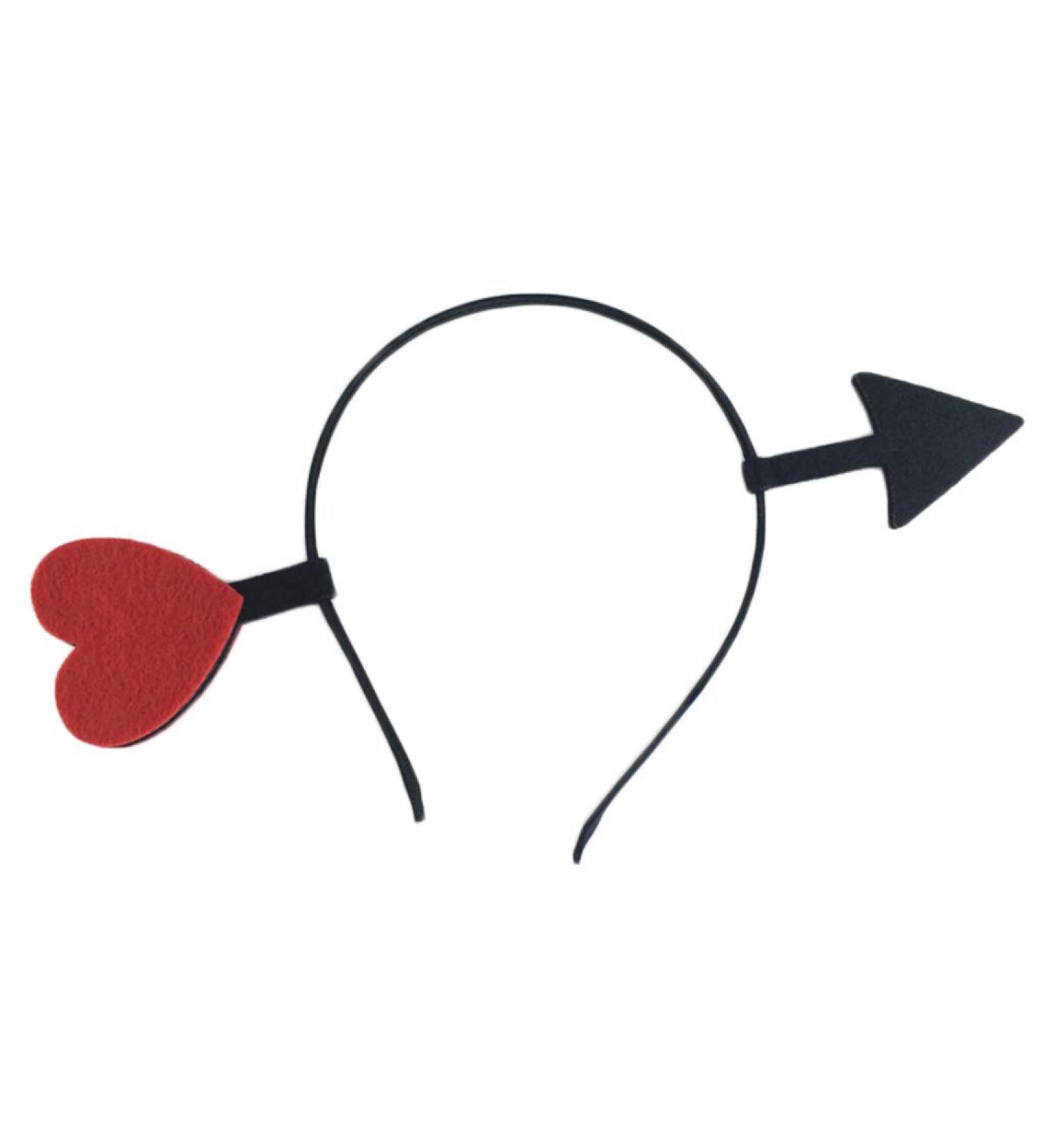 Funny Red Love Heart For Arrow Boppers Headband Valentines Day Elastic Hair Hoop Hair Accessories For Holiday Festival Photo Props Heart Arrow Boppers Headband - Buy Online on GoSupps.com