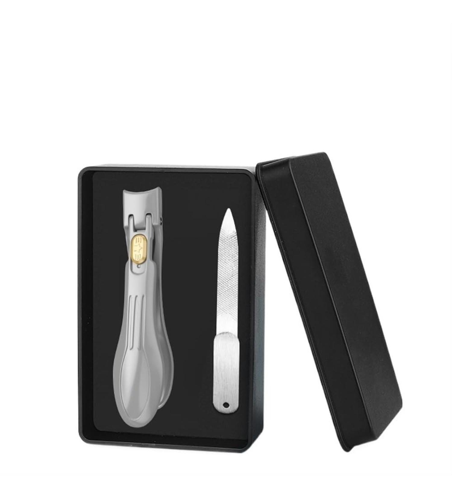 Stainless Steel Nail Clippers with Lock Anti-Splash Large Opening Nail Clippers Single Large Special Nail Clippers (Color : Slivery Gift Box) - Buy Online on GoSupps.com