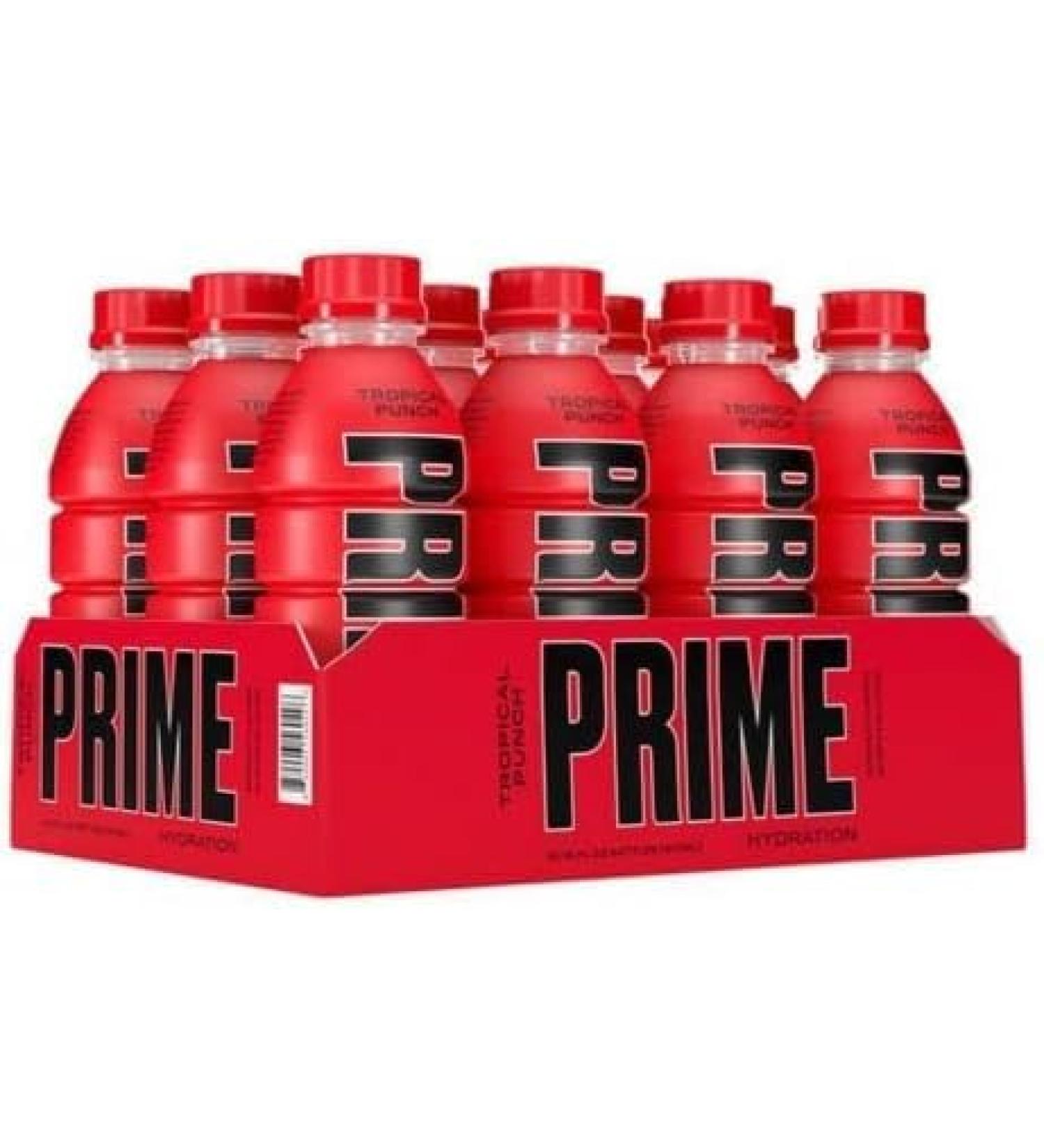 PRIME Energy Drink Tropical Punch - 12 x 500ml - Buy Online on GoSupps.com