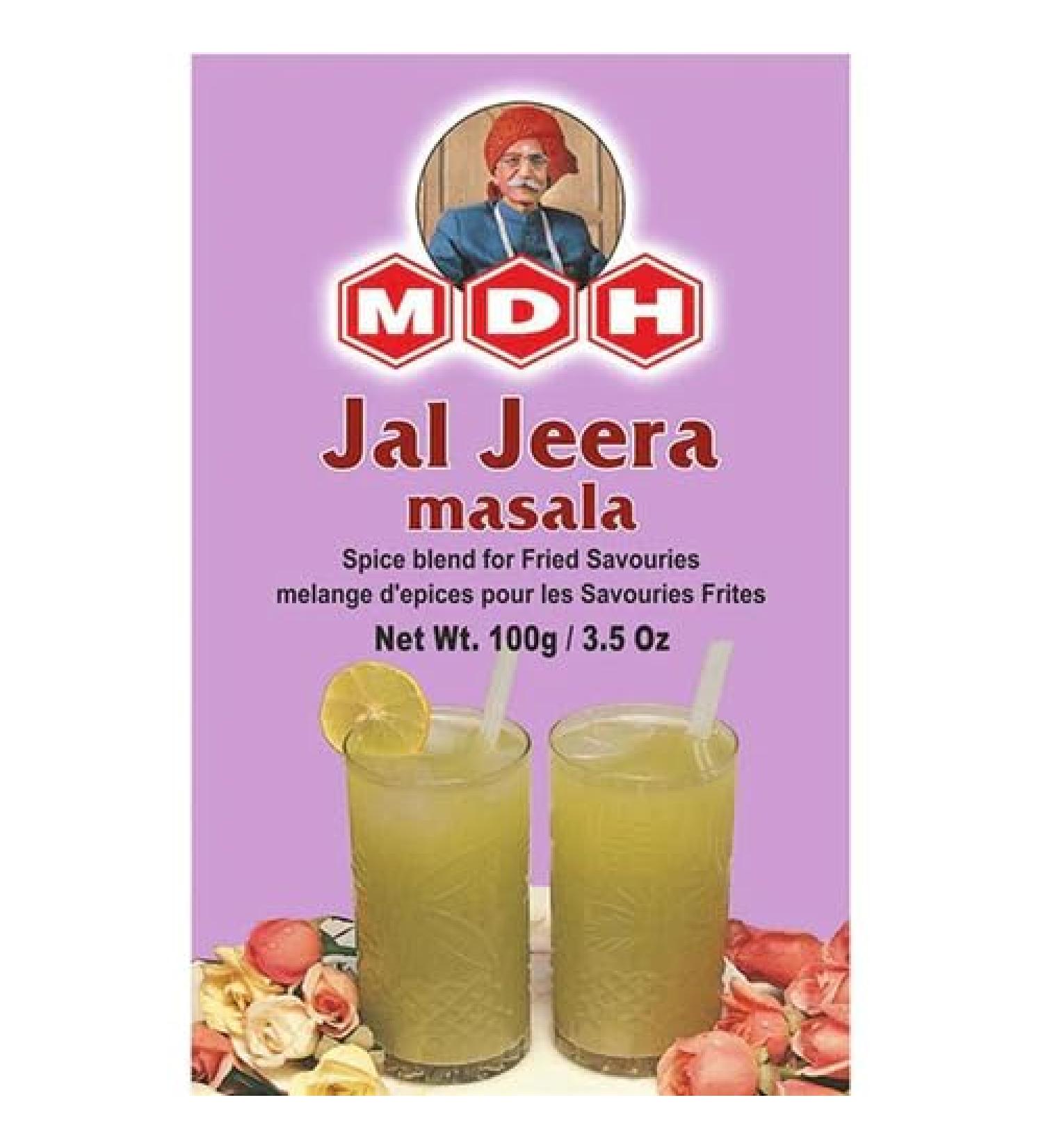 MDH Various Seasoning Masala Powder - A Mixture of Spices Adds Taste - Aromatic & Enhances the flavor of the meal -Simplifies & Speeds Up The Cooking Process (Jal Jeera Masala (100g) Pack of 1)