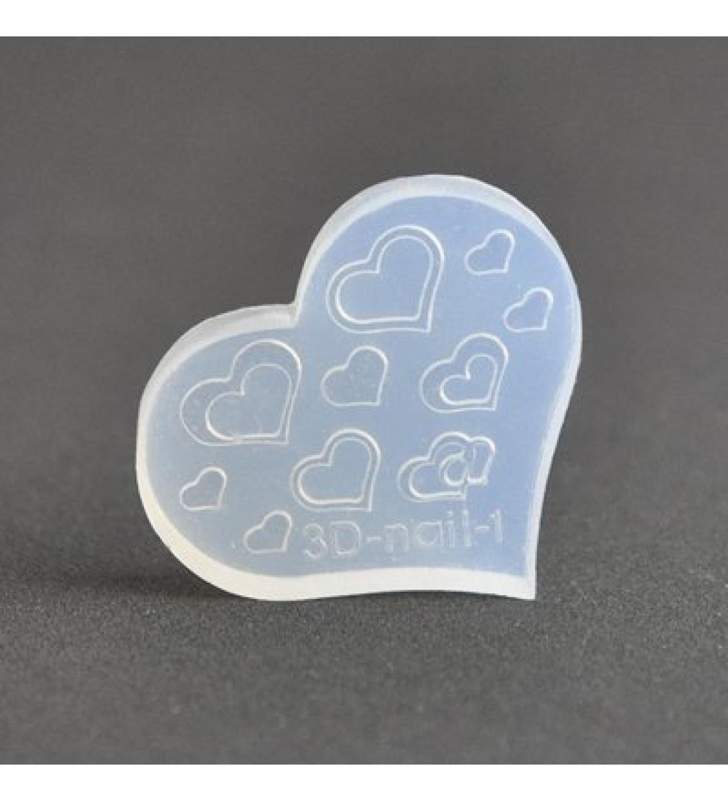 Buy 3D Stencil Hearts for UV Gel & Acrylic - DIY Nail Art Creations | International Shipping - Buy Online on GoSupps.com