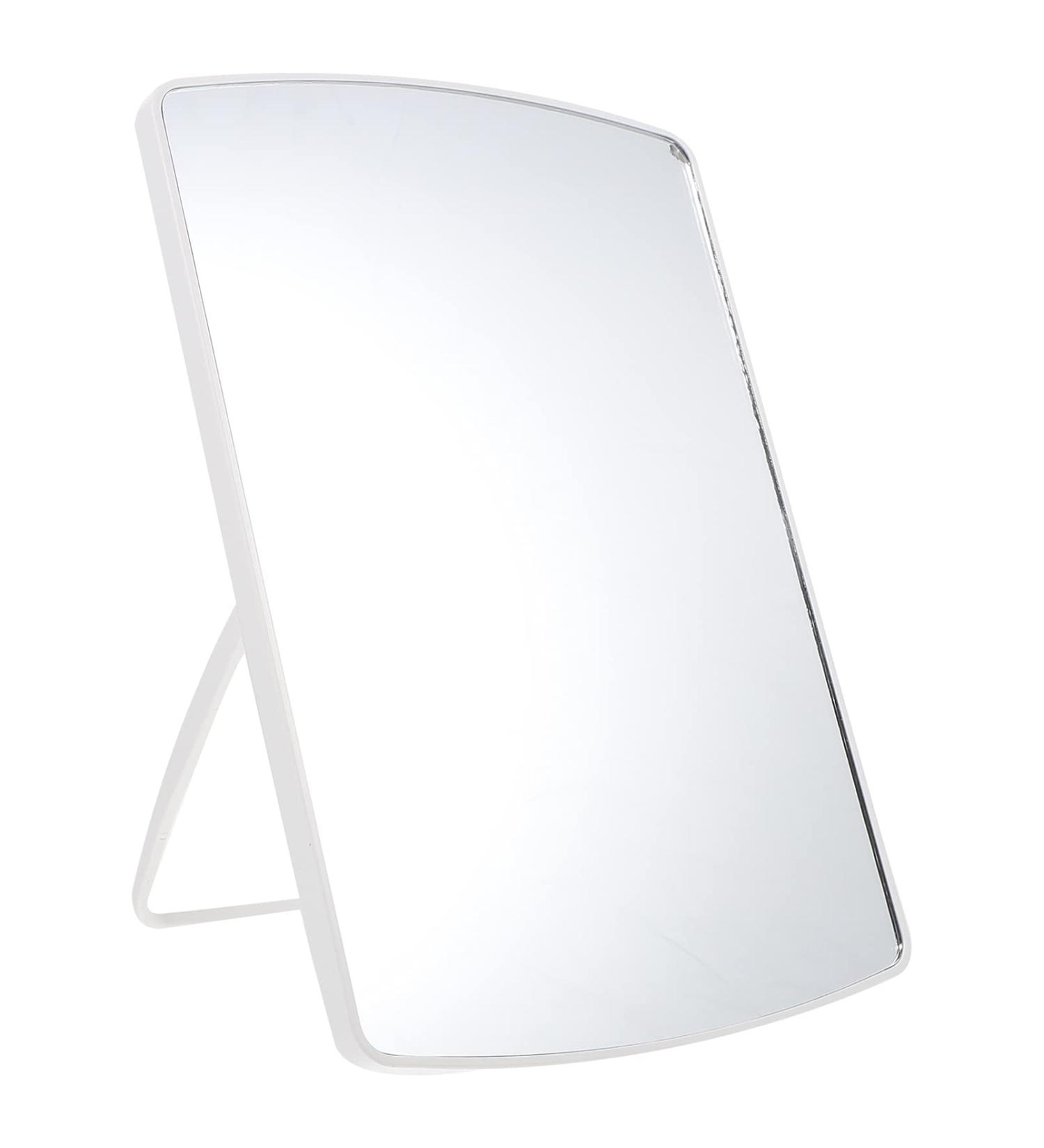 FOMIYES Foldable LED Travel Makeup Mirror for Women - Portable Princess Mirror with Stand - Buy Online on GoSupps.com