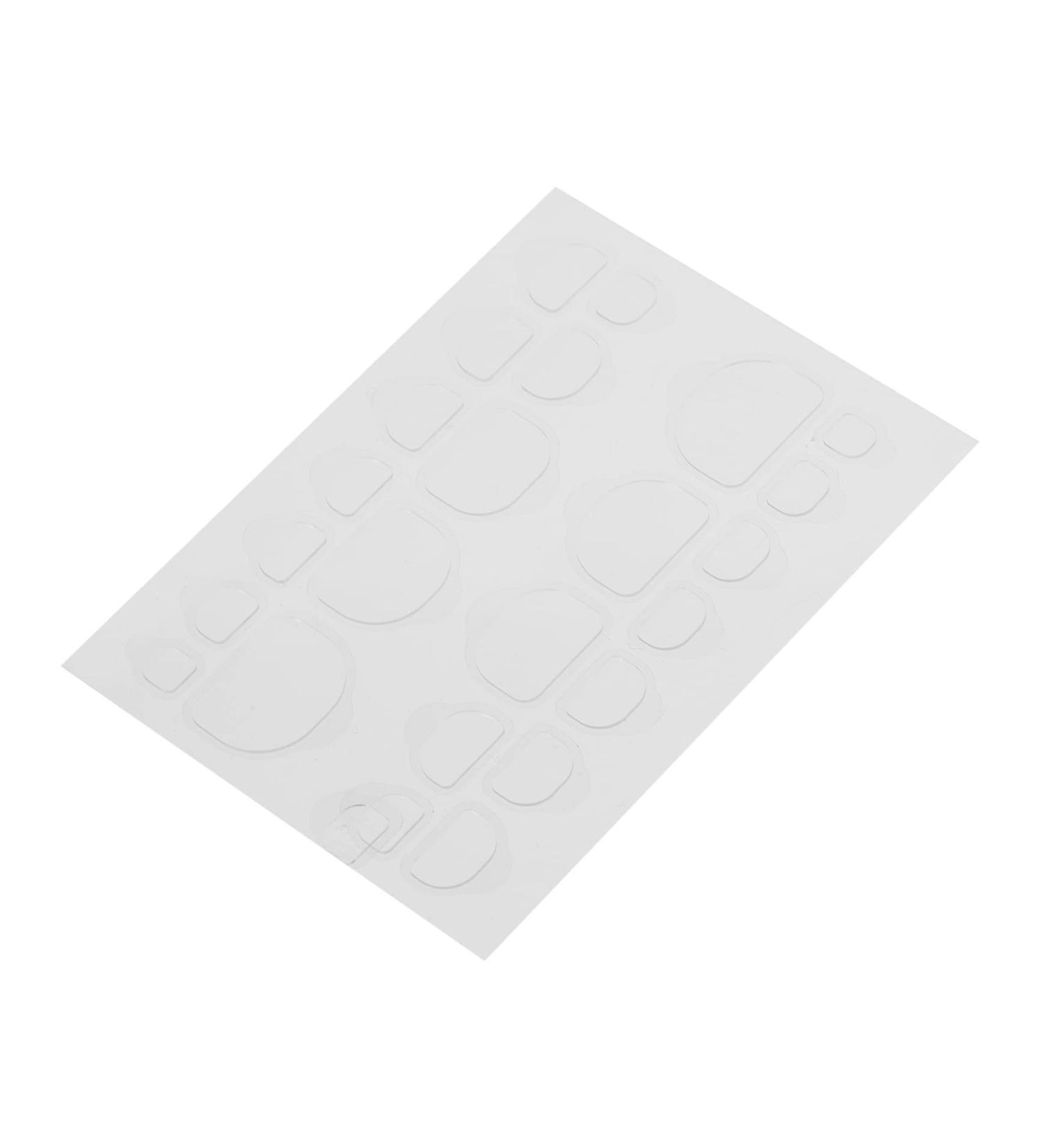 20 Sheets double sided adhesive nail stickers clear nail warps DIY nail stickers False Nail Decal women nail stickers nail gel gummed paper manicure Adhesive sticker medium Transparent - Buy Online on GoSupps.com