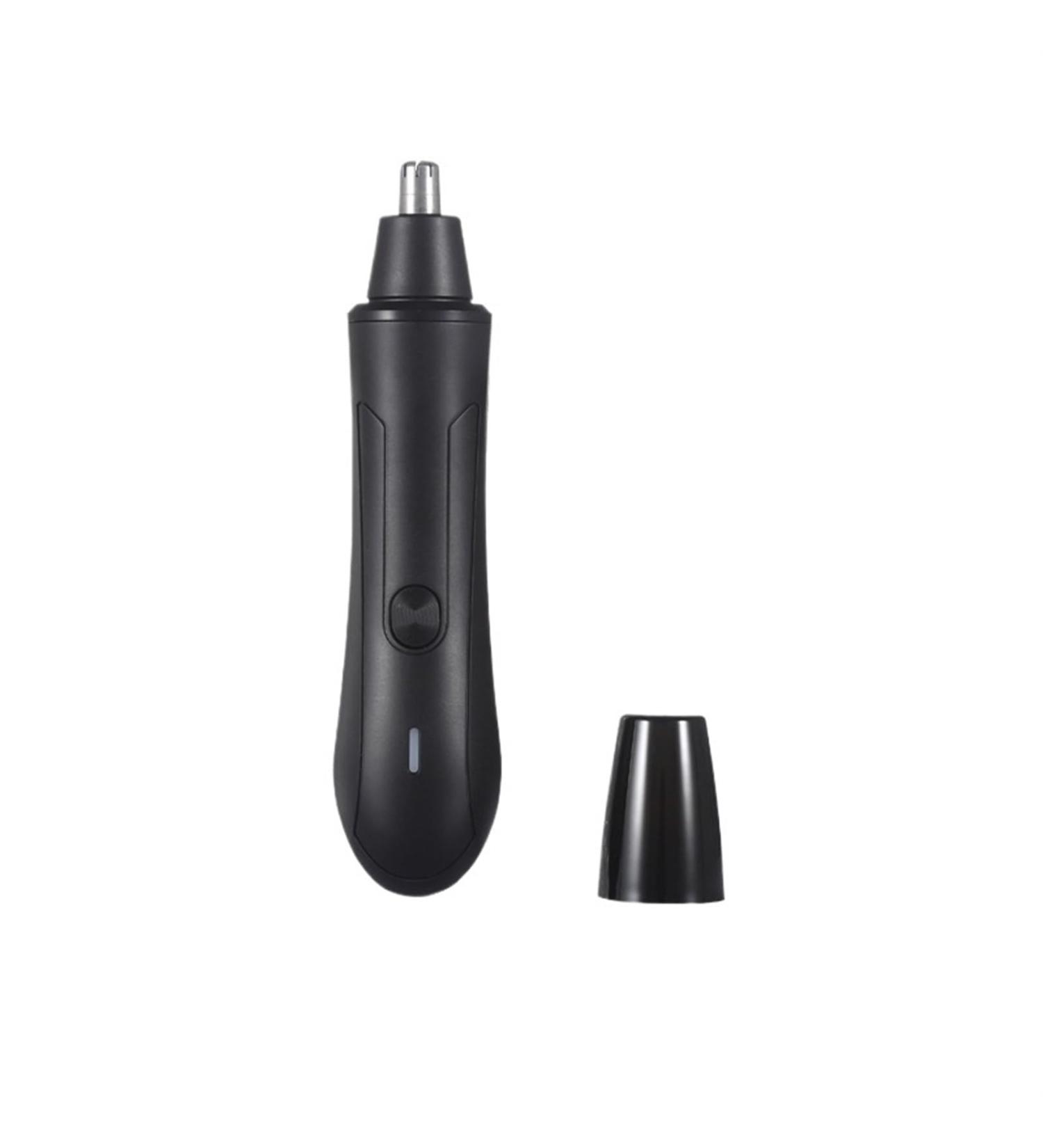 2024 Painless Ear and Nose Hair Trimmer - Battery Operated Double Edged Blade for Men & Women Easy Clean (Black - Buy Online on GoSupps.com