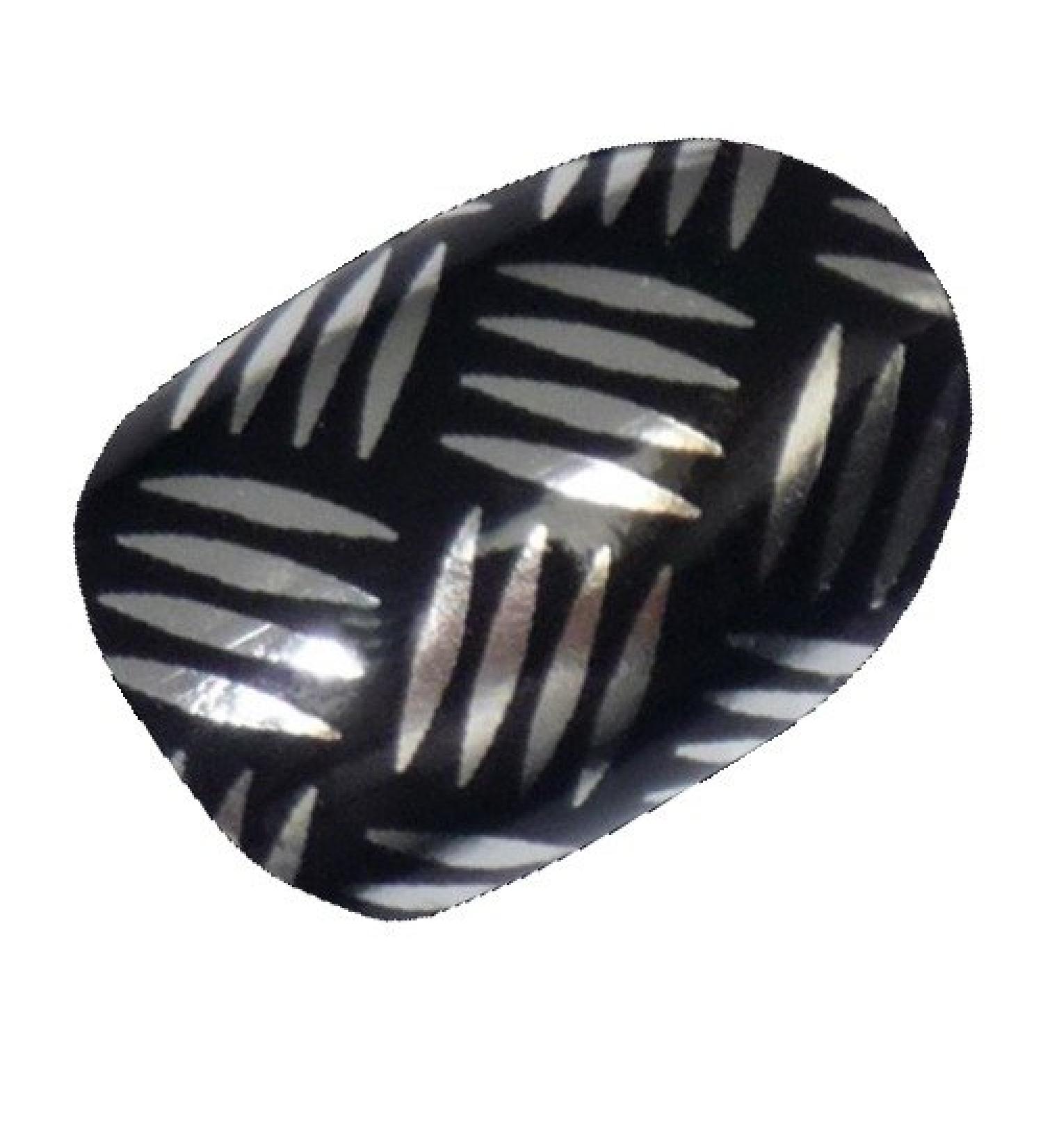 Chix Nails Nail Wraps Chrome Black Silver Metal Polish Fingers Toes Vinyl Foils Beauty