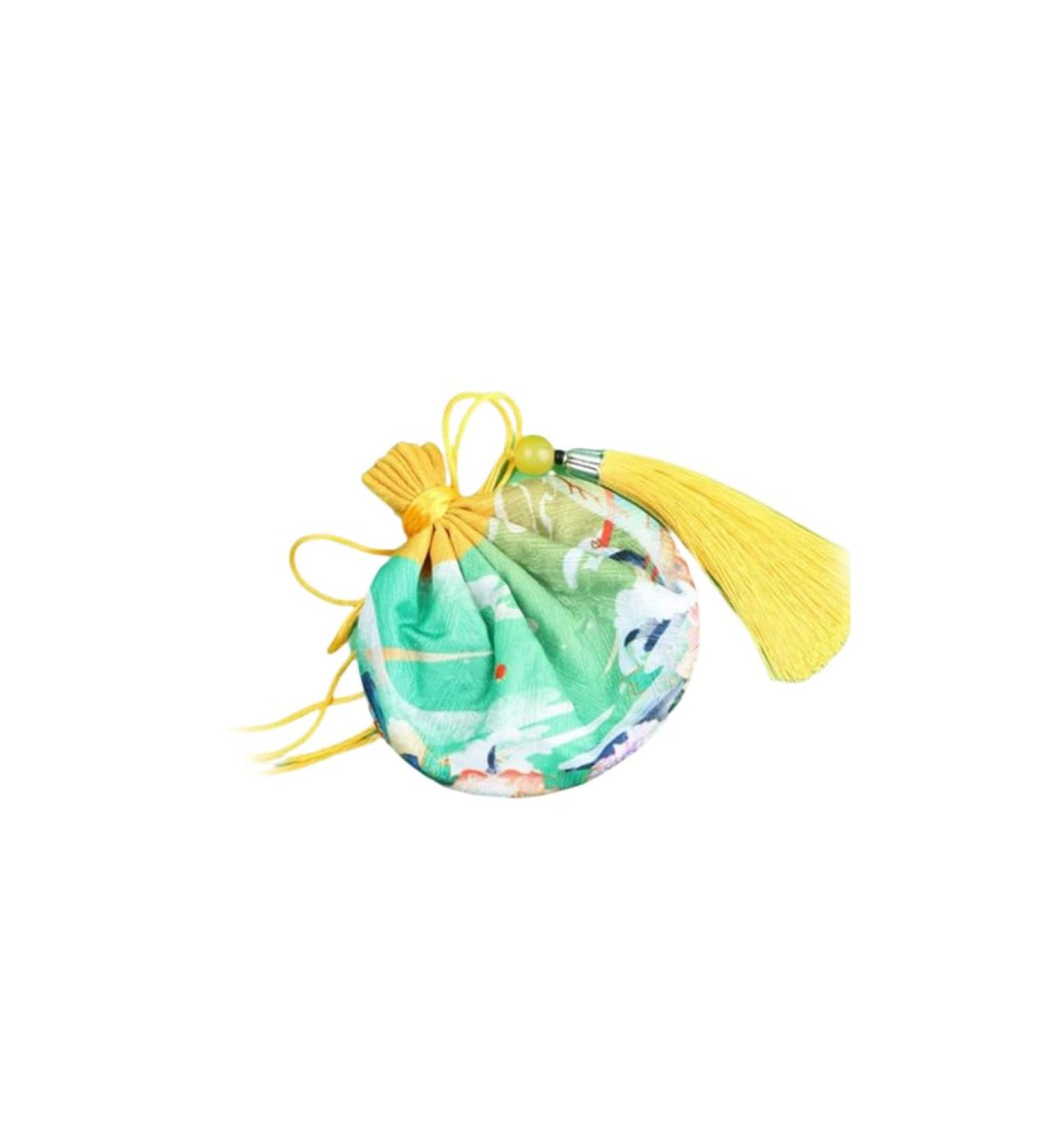 Sachet sac avec Pour pompon Style chinois sacs de parfum portables pochette d'emballage cadeau f te faveur poche d corative Jaune - Buy Online on GoSupps.com