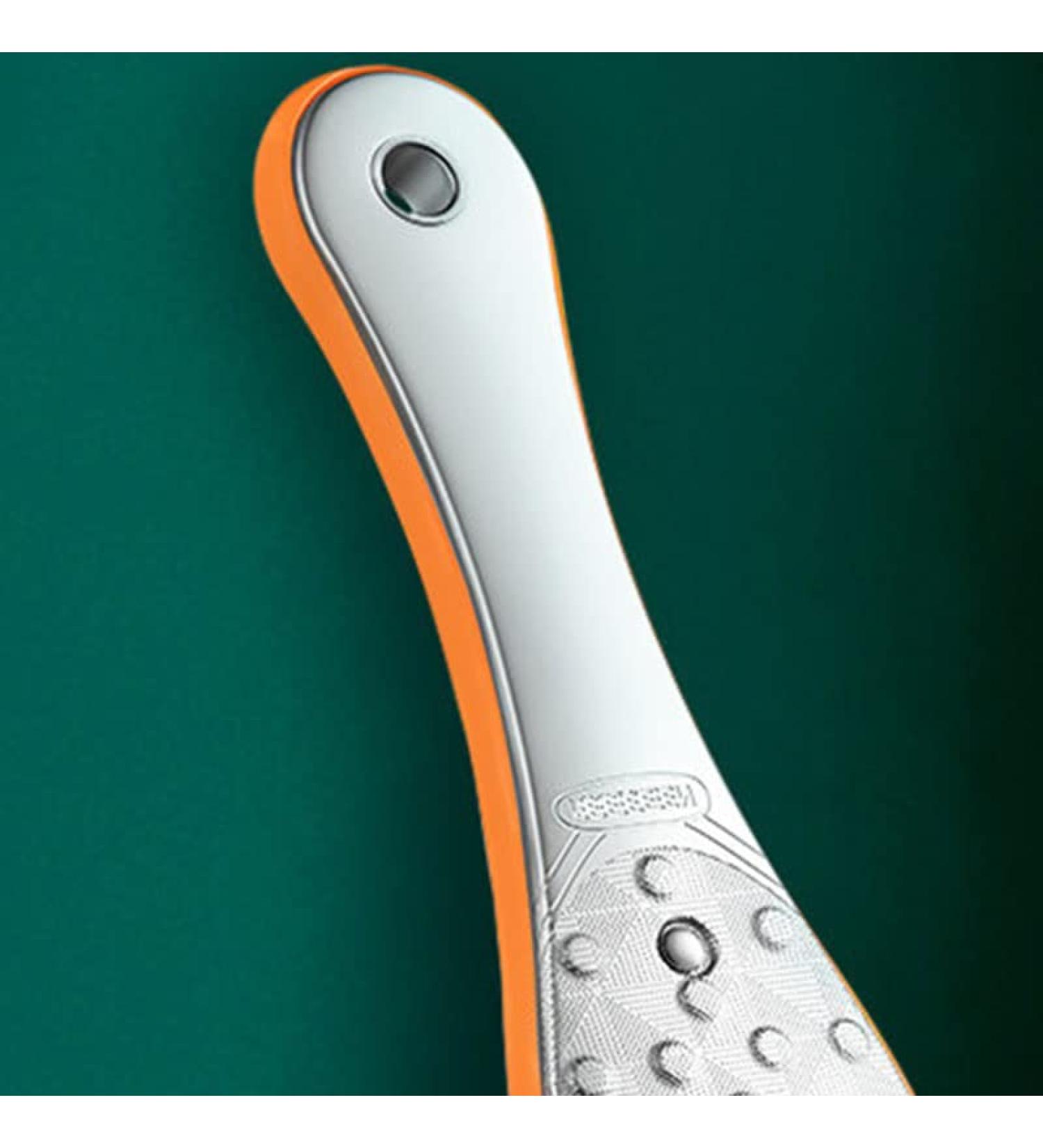 Verdant Touch Double Sided Foot Rasp Double Sided Foot Rasp Stainless Steel Foot Callus Remover Orange Red - Buy Online on GoSupps.com