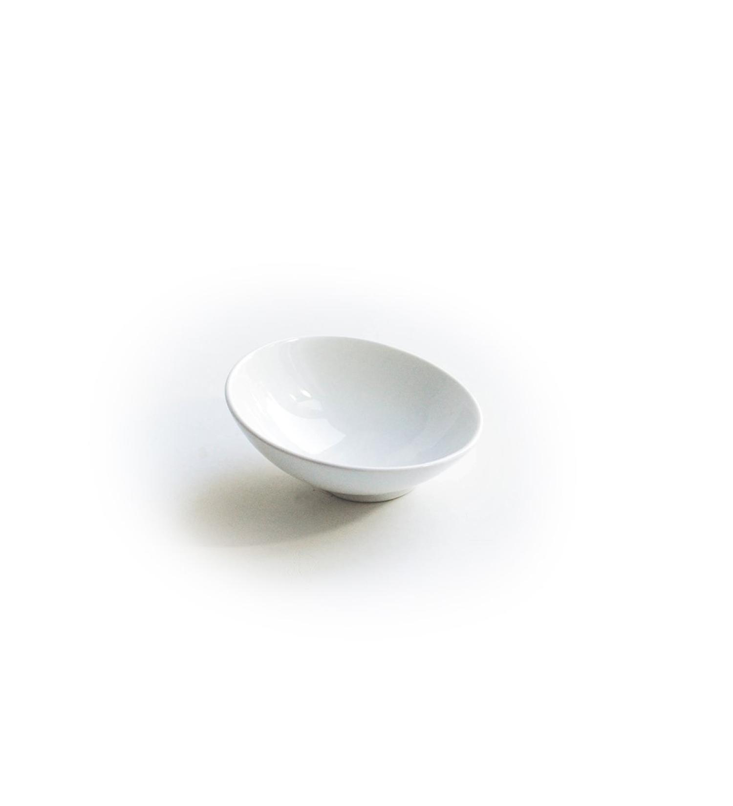DOM shaving pot made of porcelain - slanted 10 cm