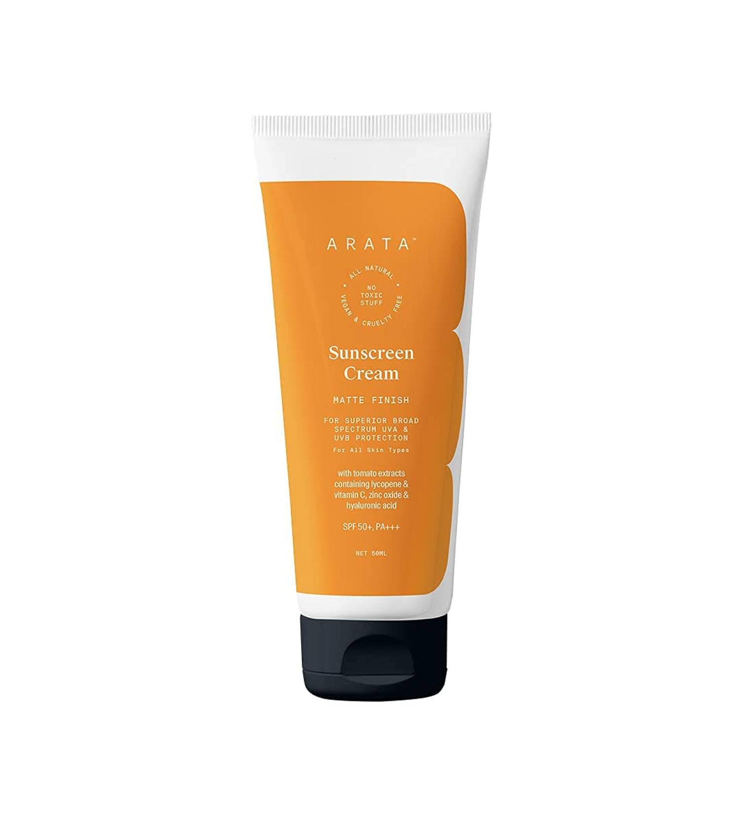 Sheltr Sunscreen Cream SPF 50+ | Matte Finish UVA & UVB Protection | All-Natural Non-Toxic with Zinc Oxide & Tomato Extracts | 50 ML - Buy Online on GoSupps.com