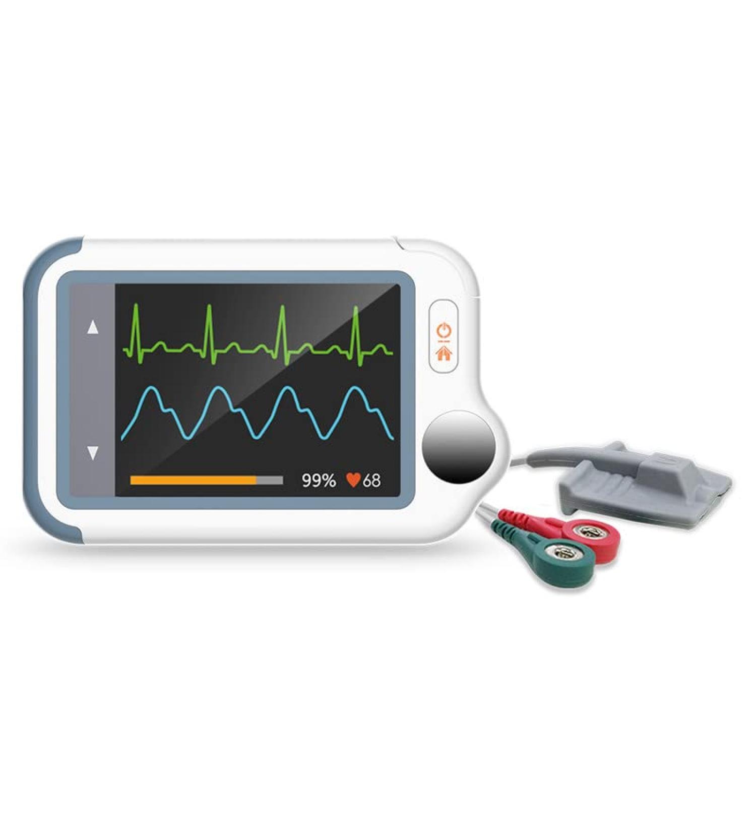 Buy Wellue Checkme Lite Plus Heart Monitor - Portable EKG & Pulse Oximeter for Infants | Fast 20s Monitoring Bluetooth iOS & Android App - Buy Online on GoSupps.com