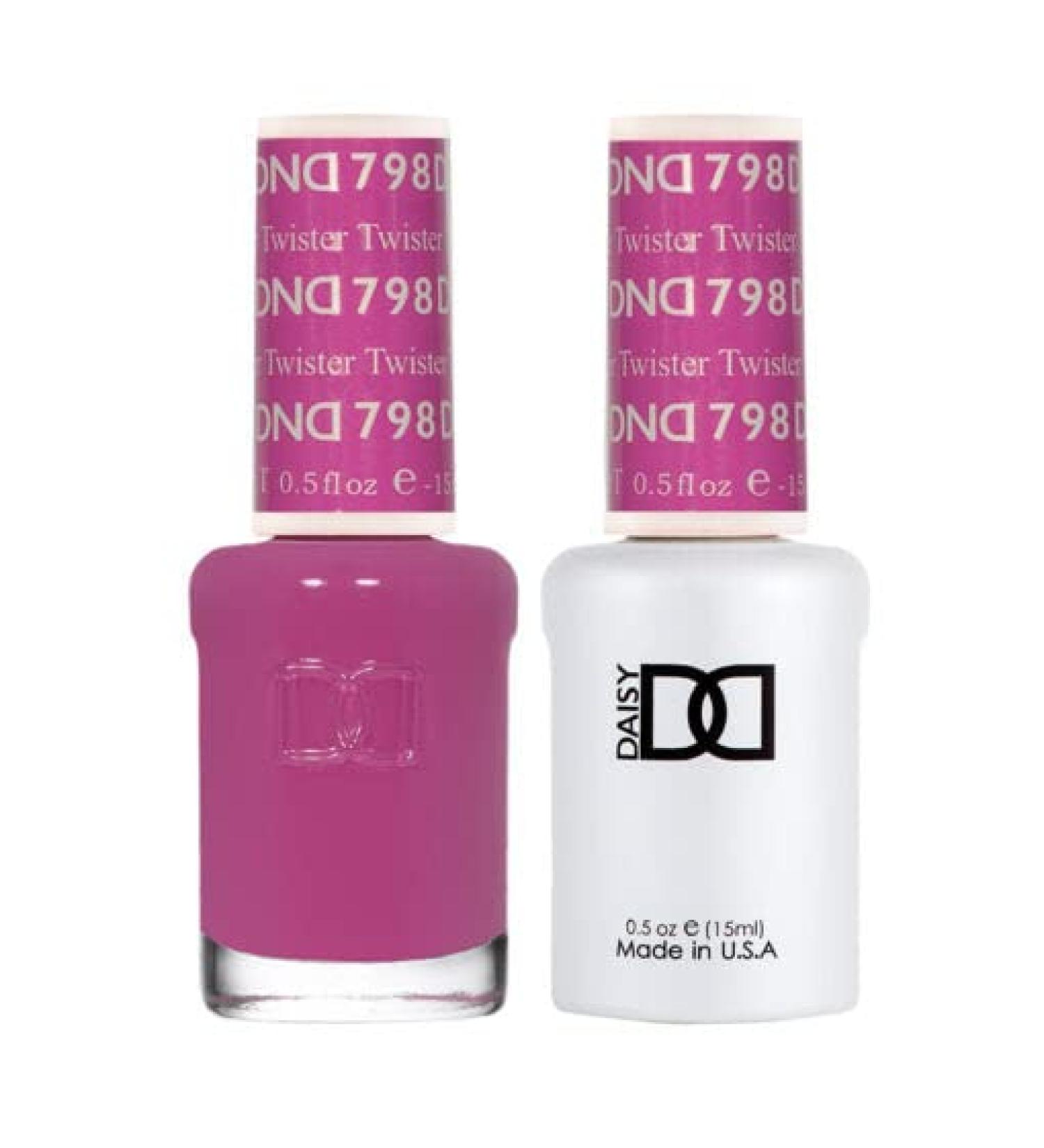 DND Duo 798 Twister - Gel & Matching Lacquer Polish Set (DNDDIASY-798T) 0.5 Ounce