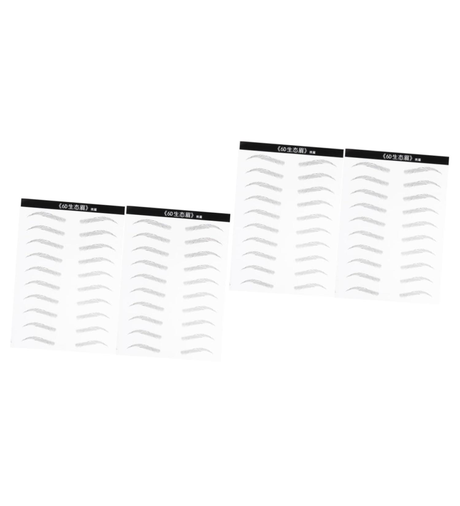Beavorty 4 Sheets Pairs Simulation Eyebrow Sticker Artificial Eyebrow Patch Eyebrow Stickers 3d Makeup Tools 1 count (Pack of 1) As Shownx2pcs - Buy Online on GoSupps.com