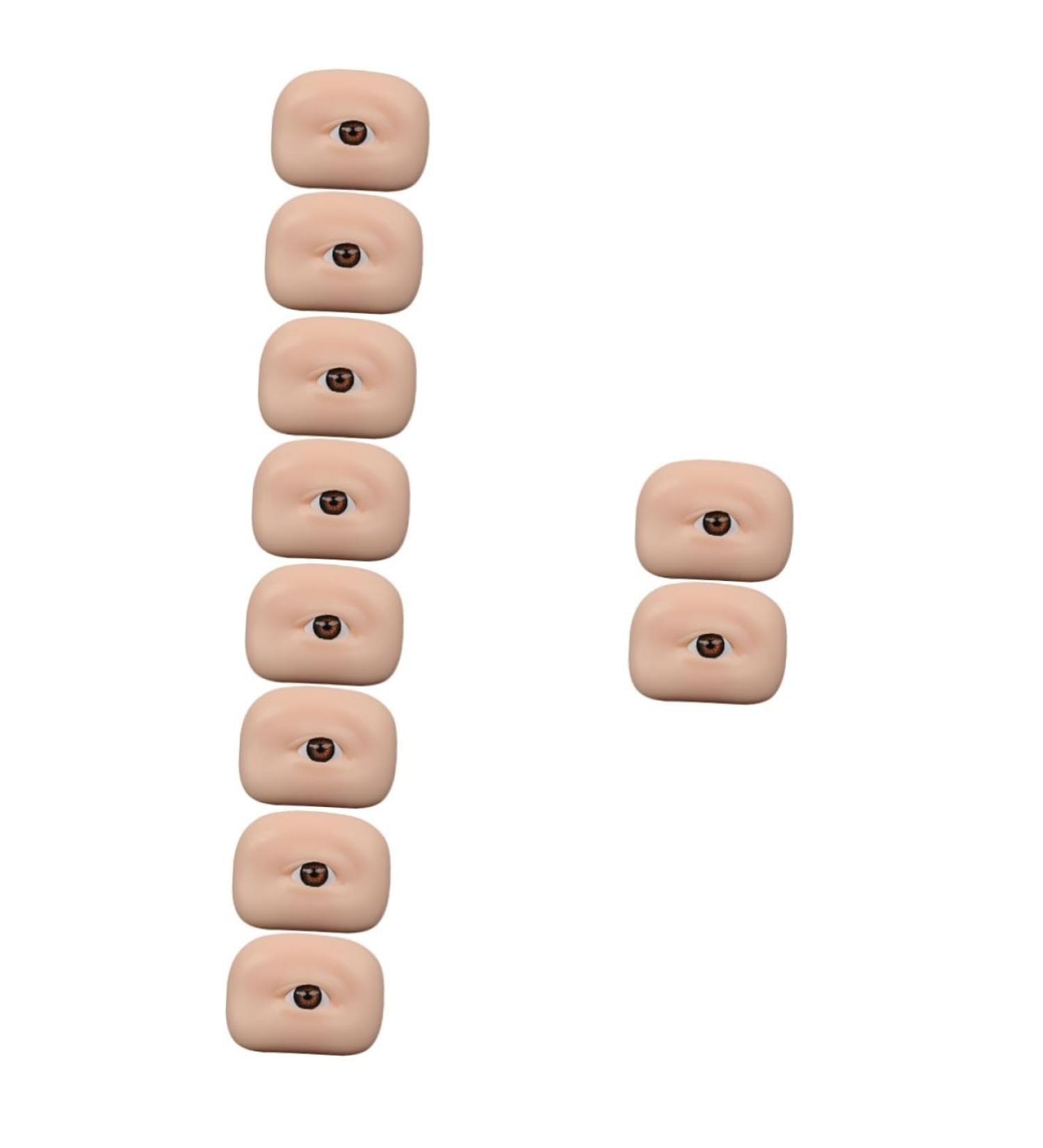 Didiseaon 10 Pcs Eye Practice Skin Eyeshadow Silicone Makeup Skin Professional Makeup Skin Major Props 6.5x4.9cm x5pcs As Shownx5pcs - Buy Online on GoSupps.com