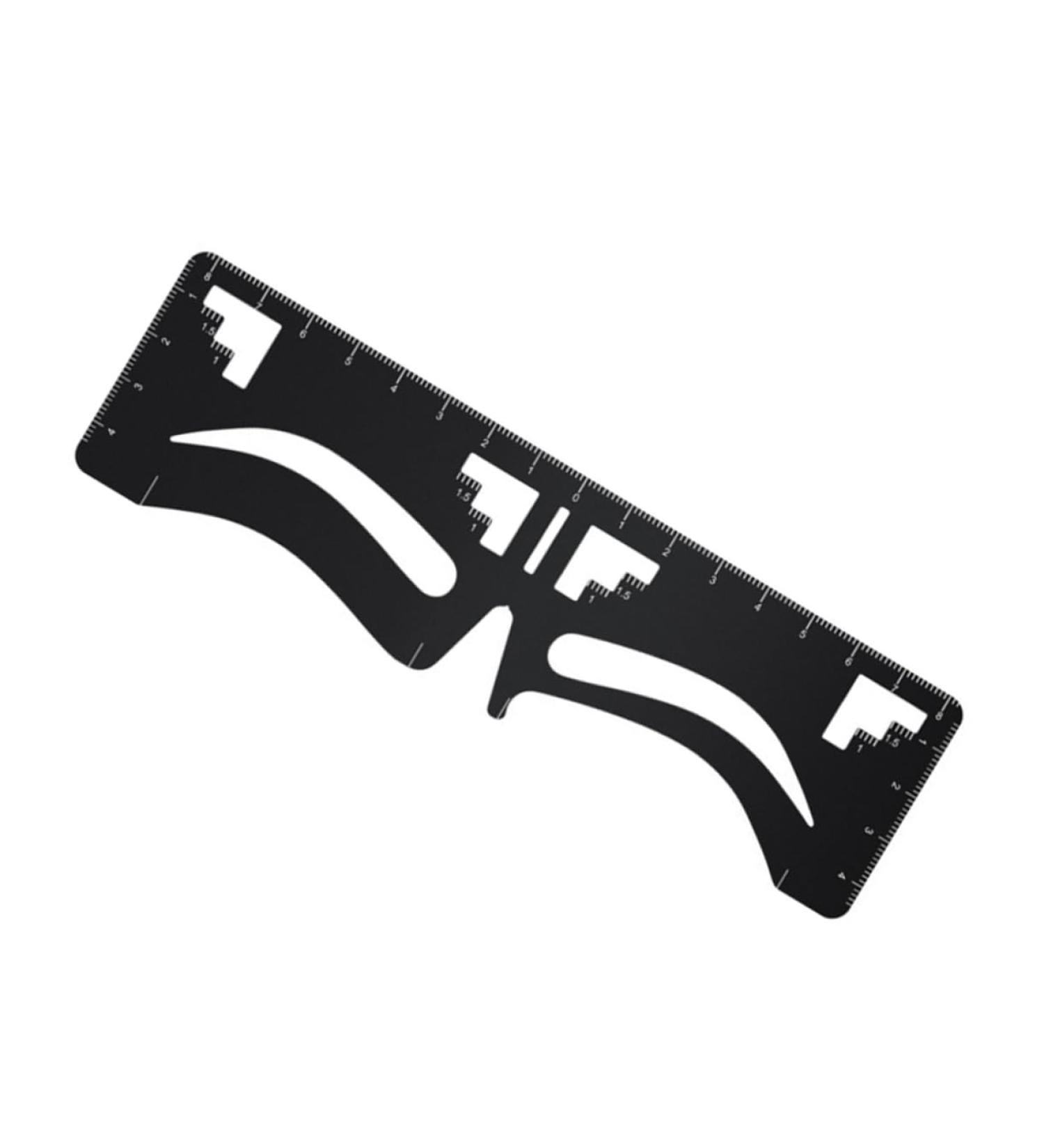 Angoily Eyebrow Design Eyebrow Card Eyebrow Stencil Eyebrow Diy Stencil Eyebrow Measuring Tool Make up Metal - Buy Online on GoSupps.com