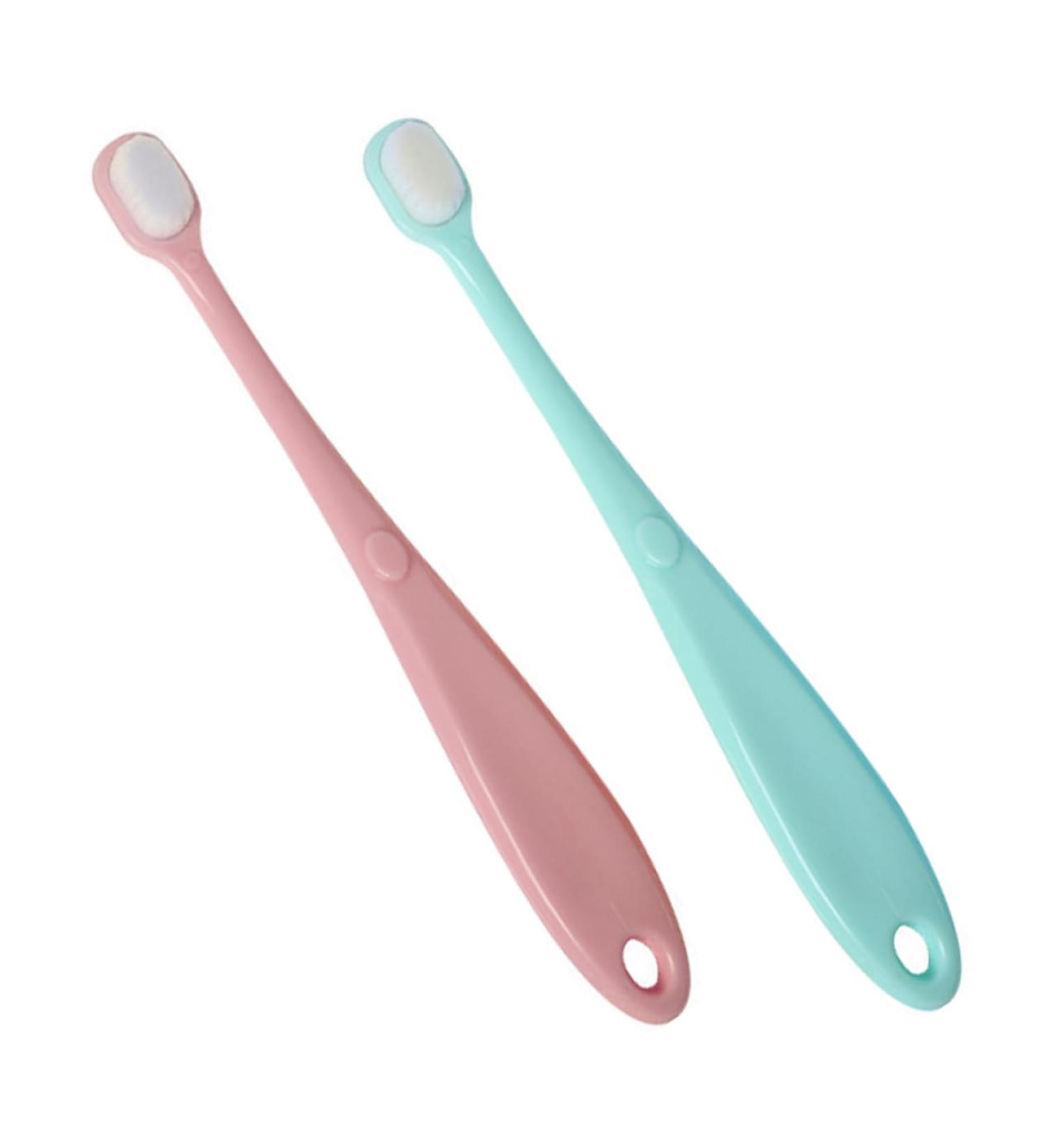 TOVINANNA 2-Piece Baby Toothbrush Set | Ideal Infant Baby Shower Gift | Gentle Tooth Cleaning Brushes - Buy Online on GoSupps.com