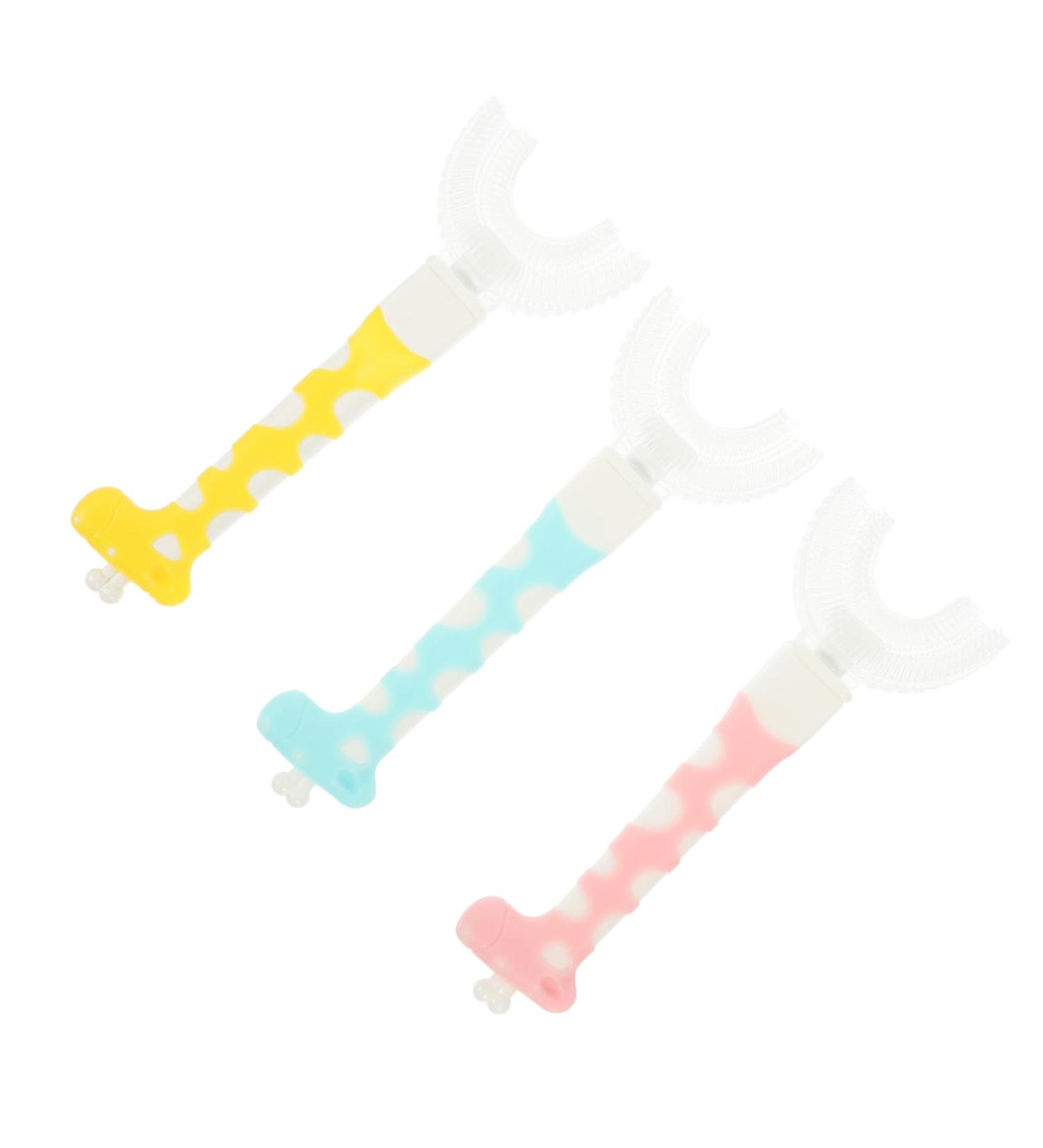 FOMIYES 12 Pack Children's U-Brush Toothbrushes | Safe Silicone Manual Toothbrushes for Kids | Fun & Effective Mouth Cleaning Tool - Buy Online on GoSupps.com