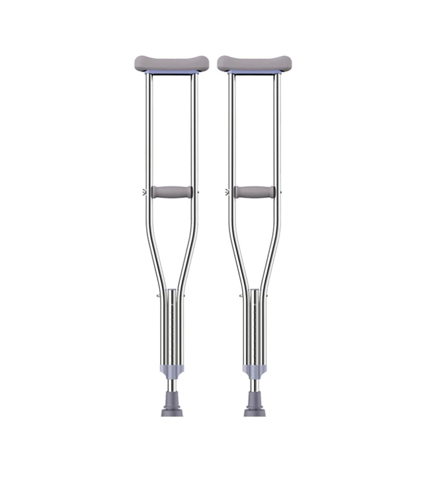 Crutches Underarm Crutches Double Crutches for The Elderly Non-Slip Crutches for The Disabled Young People with Fracture Cane (Color : Silver Size : M) Smooth Sailing - Buy Online on GoSupps.com