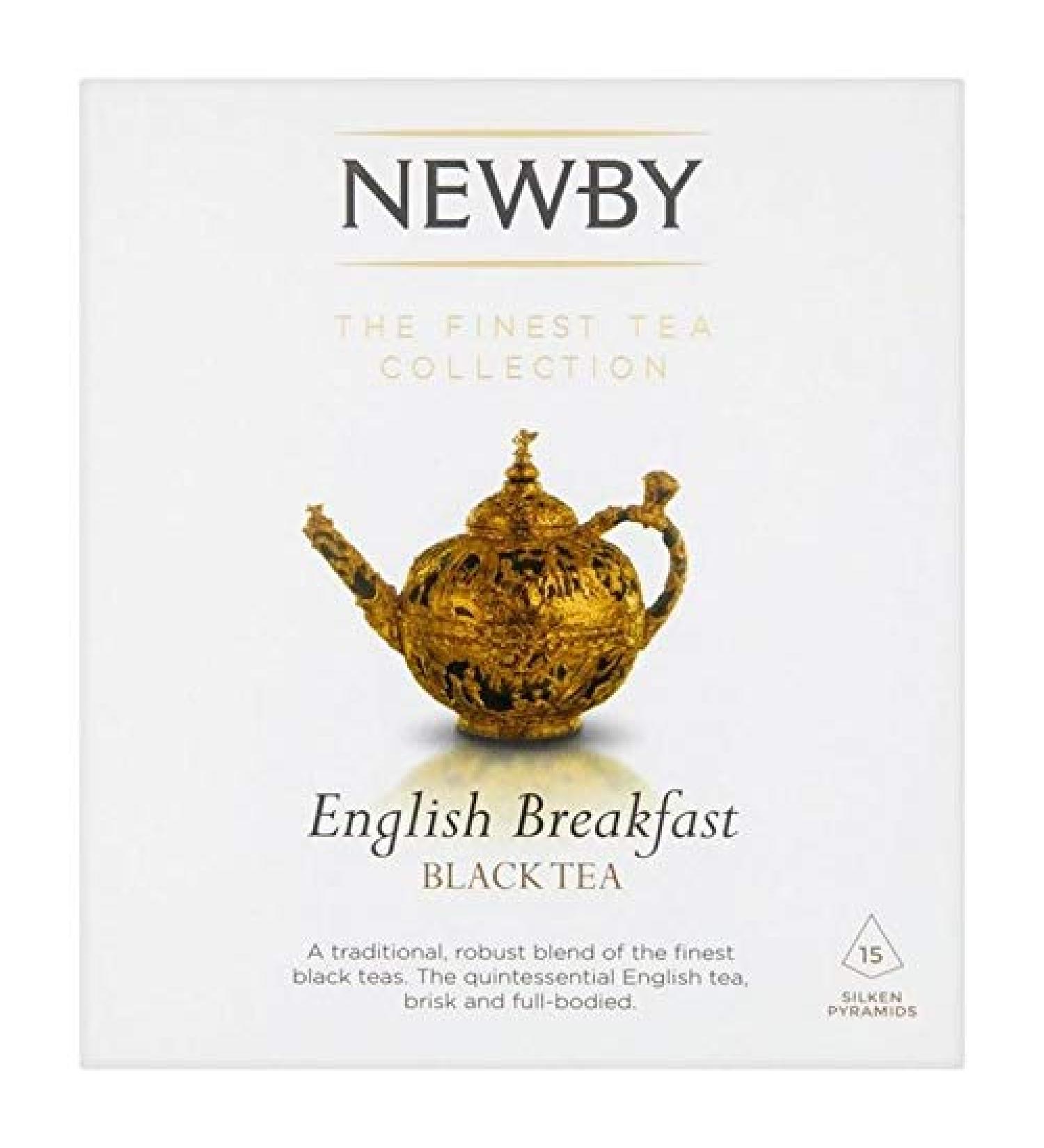 6X Newby Teas English Breakfast Silken Pyramids 38g