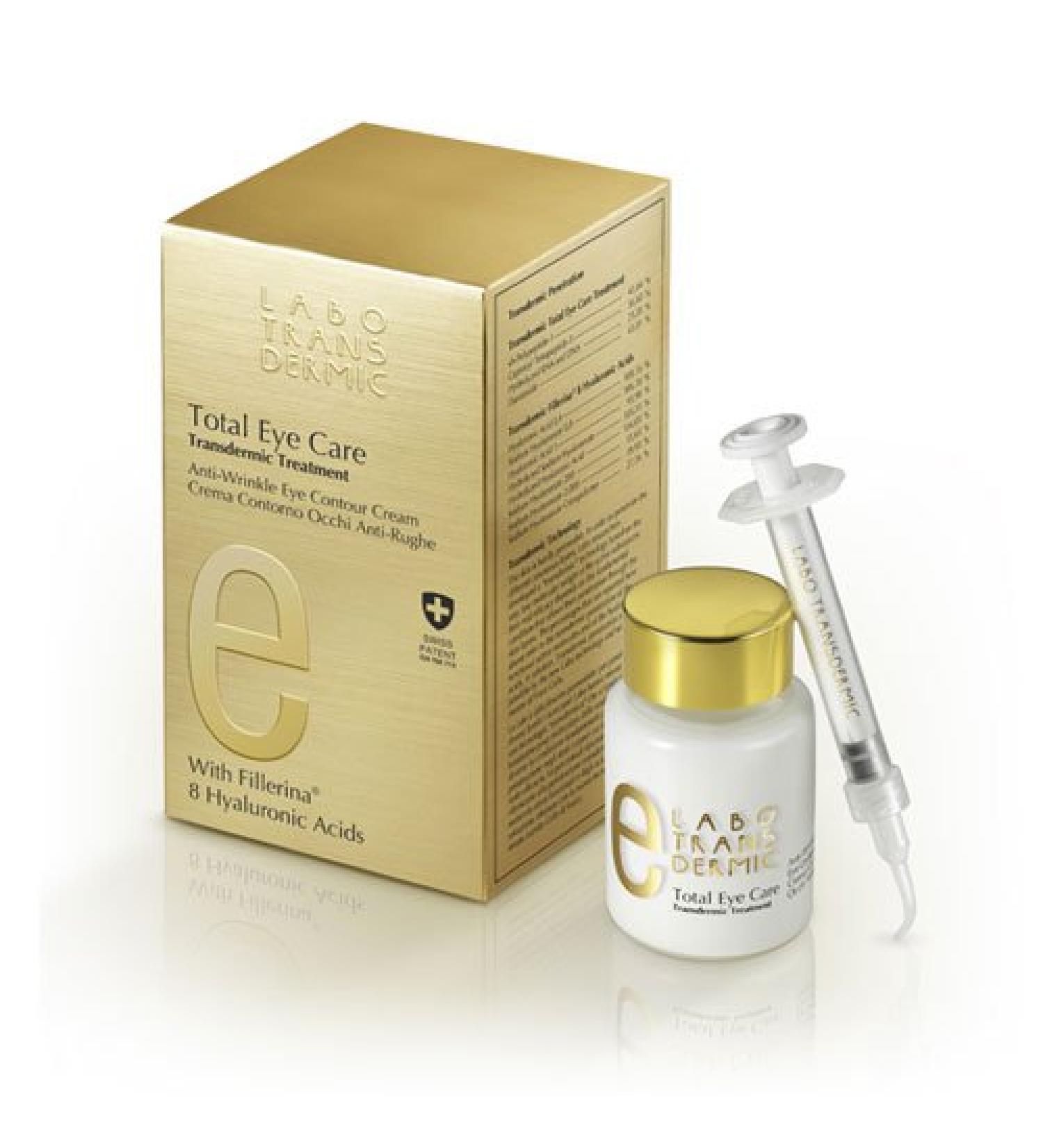 LABO Transdermic E - TOTAL EYE CARE Cream CONTOUR EYES ANTI-WRINKLE Bottle 20 ml Precision applicator